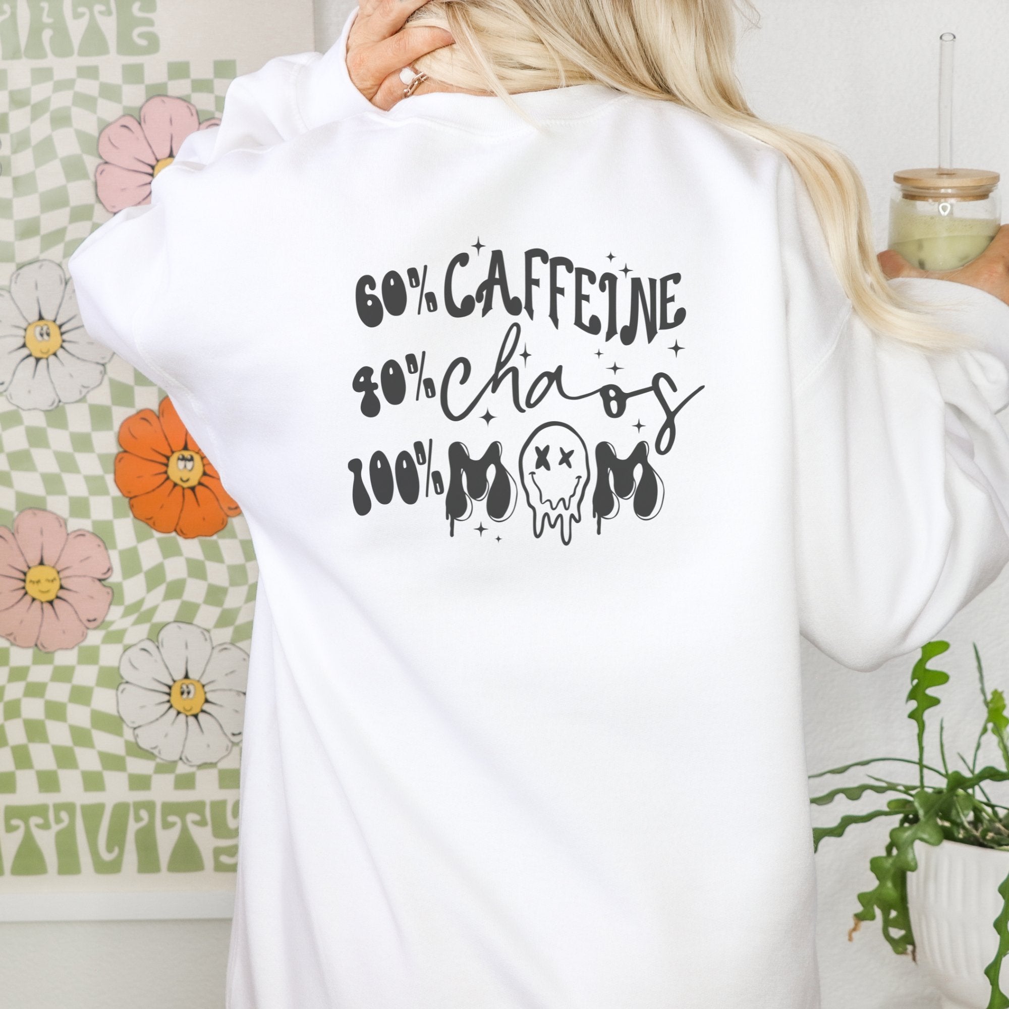 100% Mom Life Crewneck Sweatshirt - Trendznmore