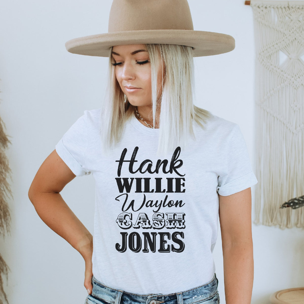 Hank Willie Waylon Cash Jones Country Western T-Shirt