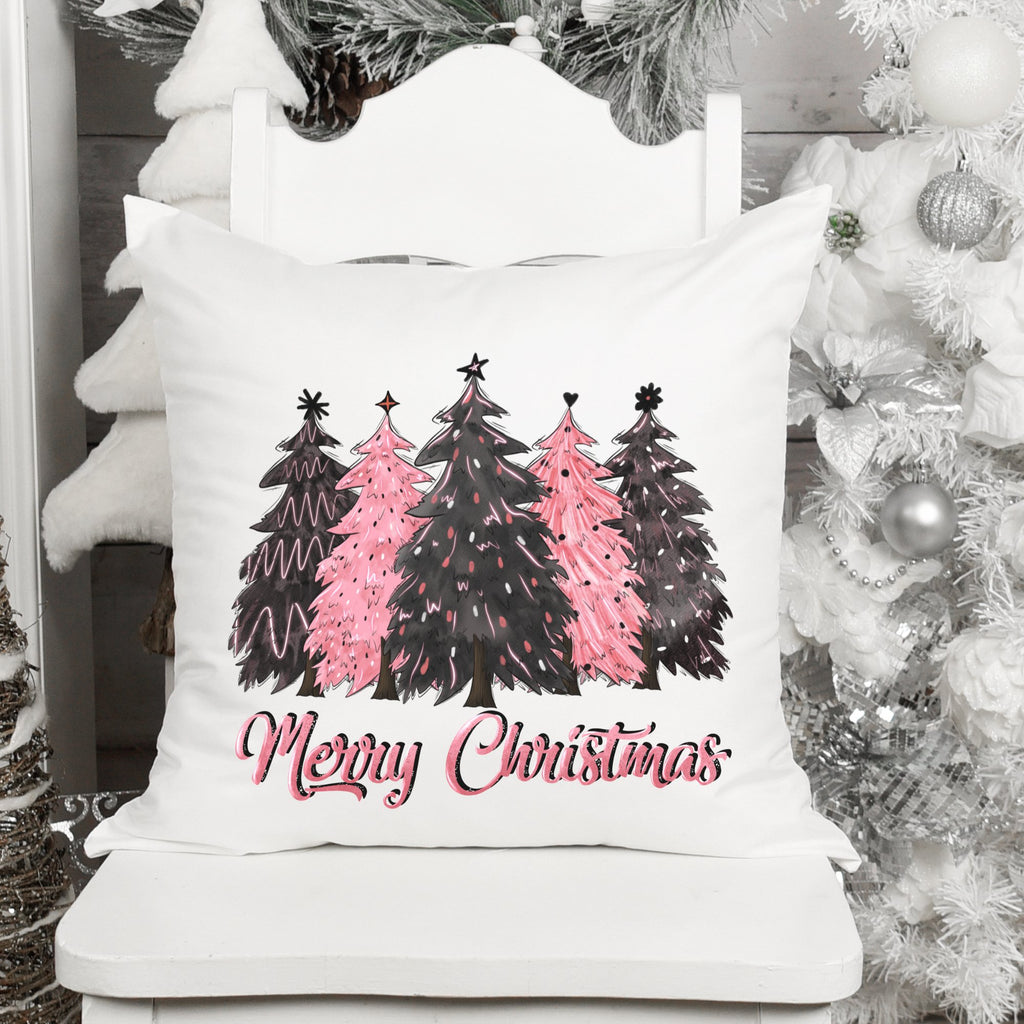 Merry Christmas Trees Christmas Pillow Cover - Trendznmore