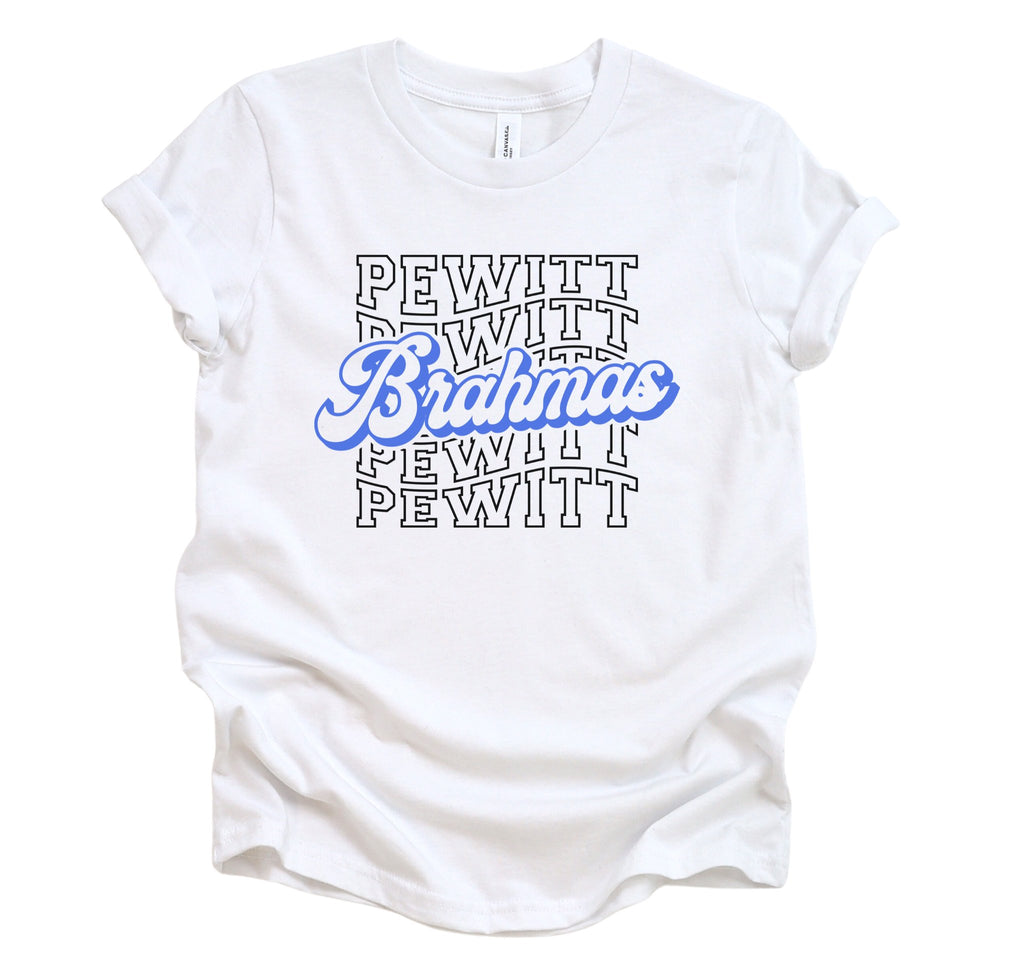 Stacked Pewitt Brahmas Youth T-shirt - Trendznmore