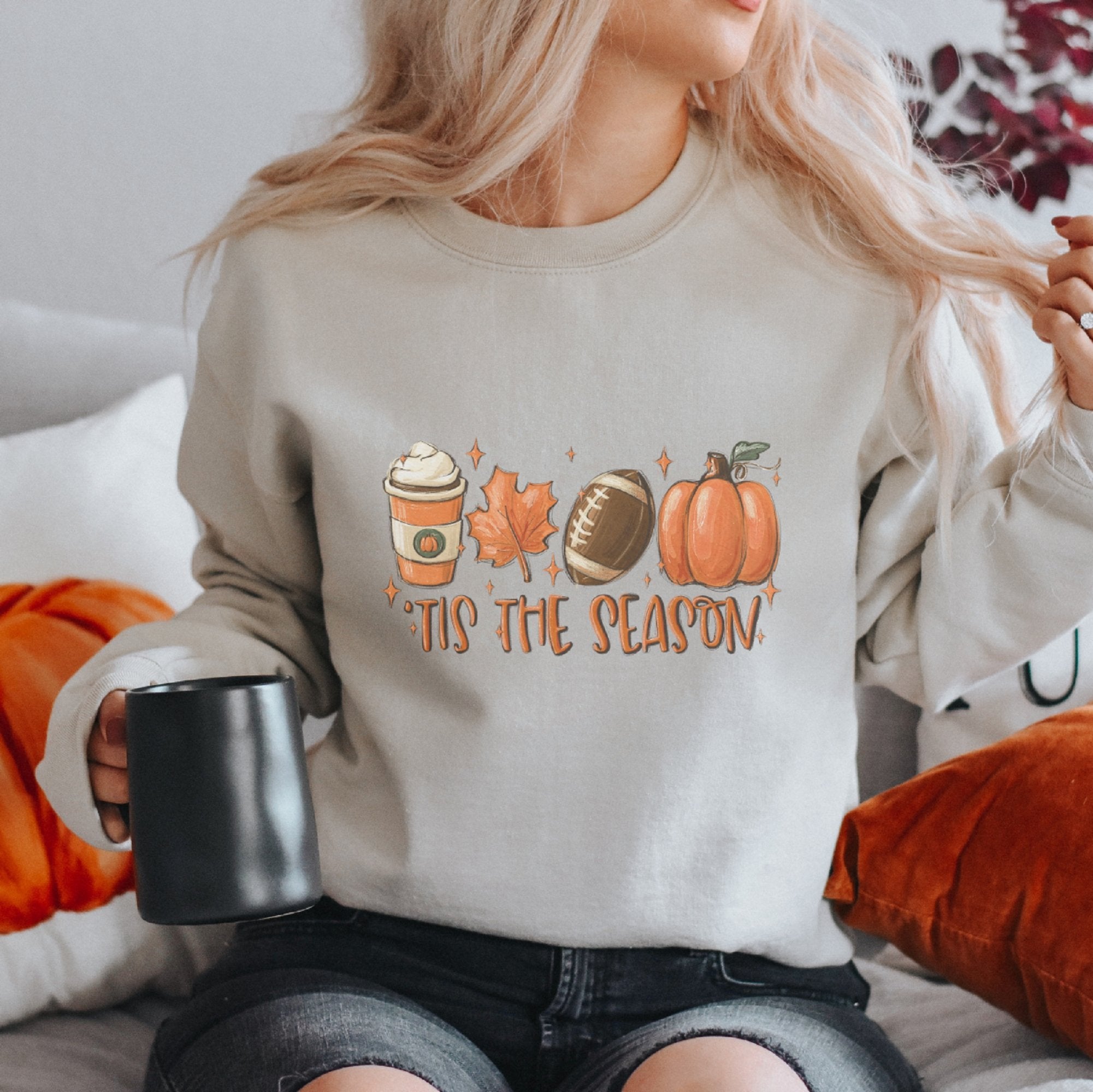 Tis the Season Fall Crewneck Sweatshirt - Trendznmore