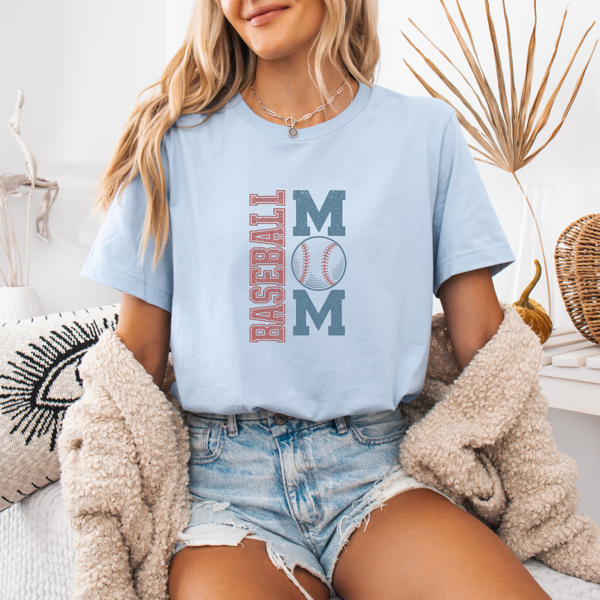 Throwback Baseball Mom Shirt
