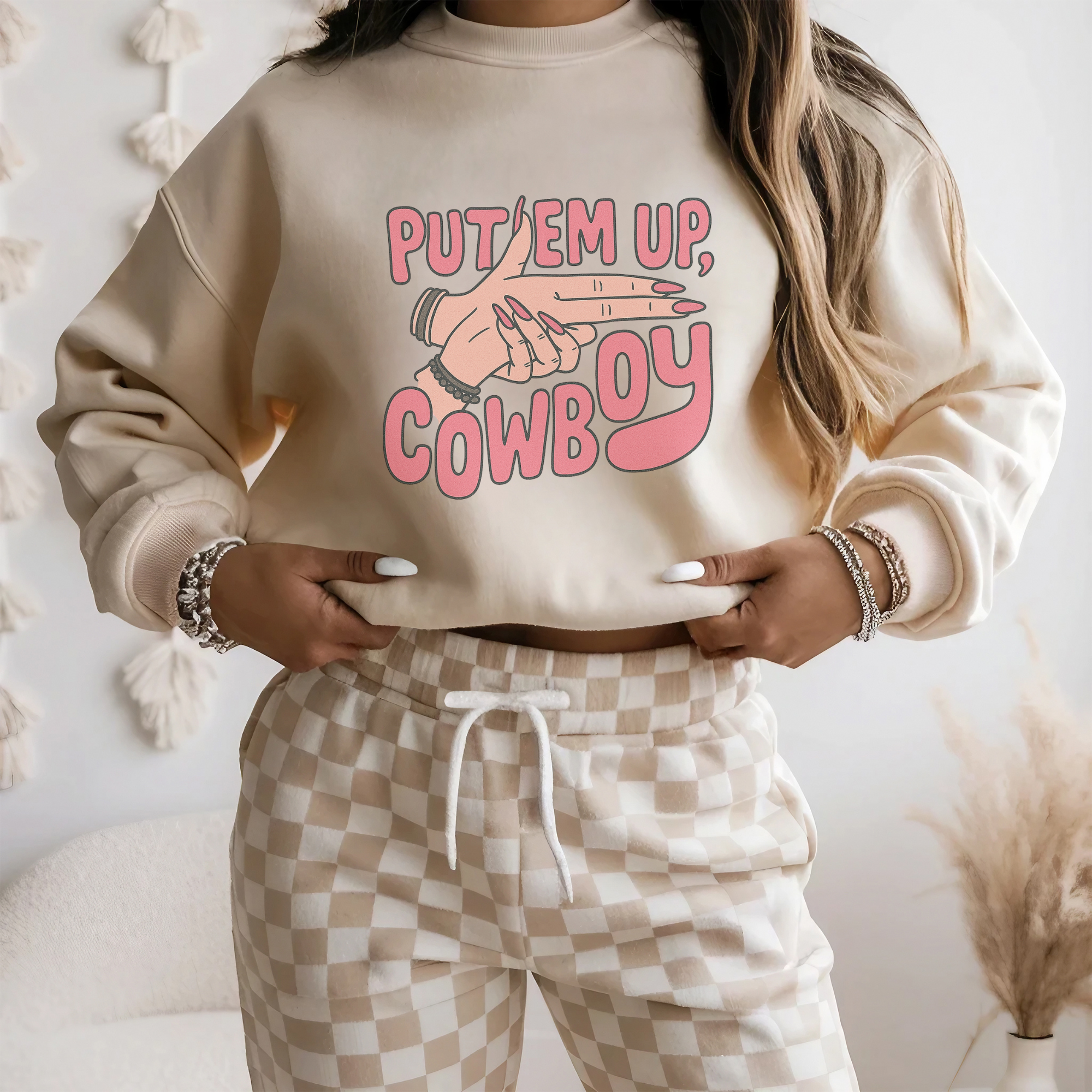 Put Em Up Cowboy Crewneck Sweatshirt