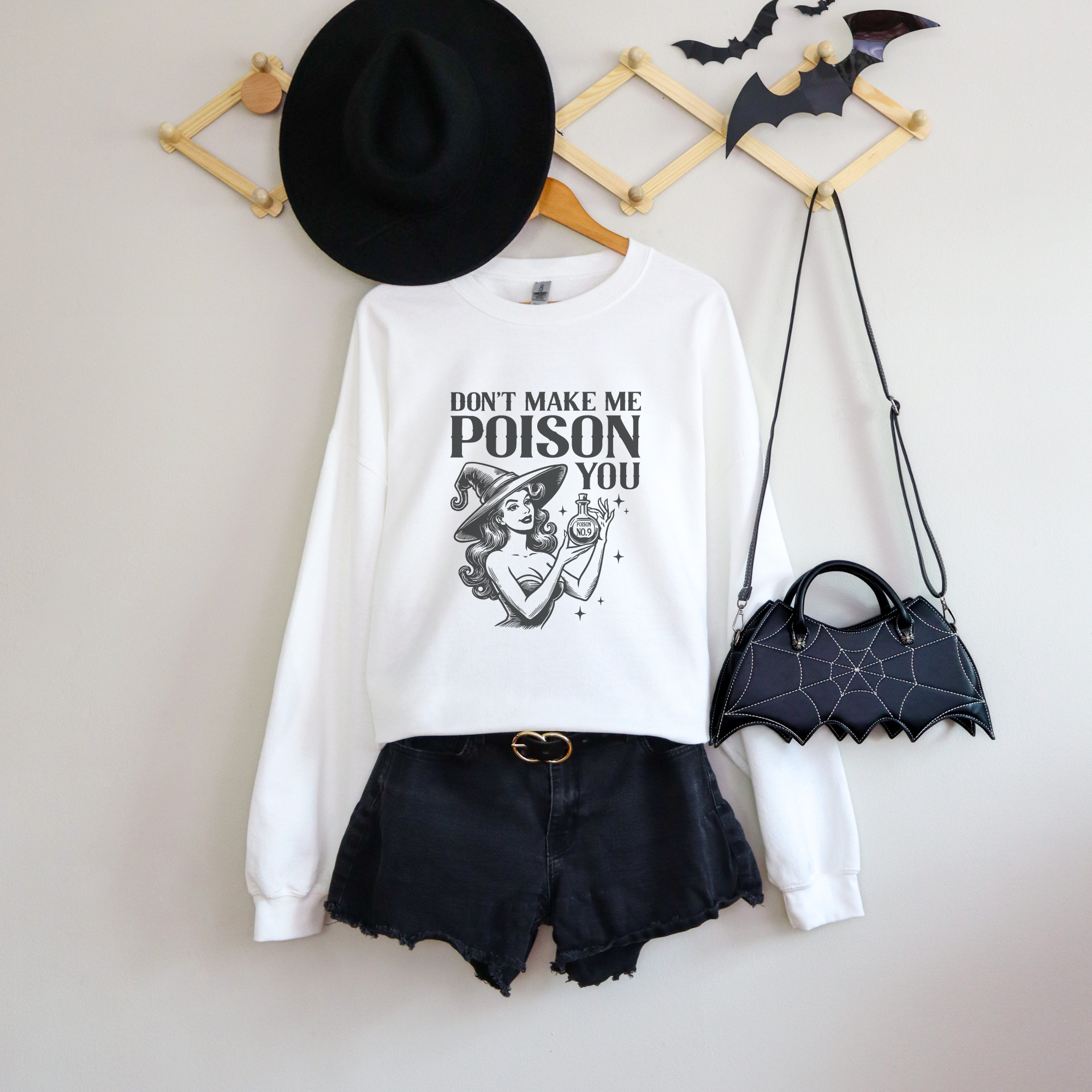 Don't Make Me Poison You Halloween Crewneck Sweatshirt