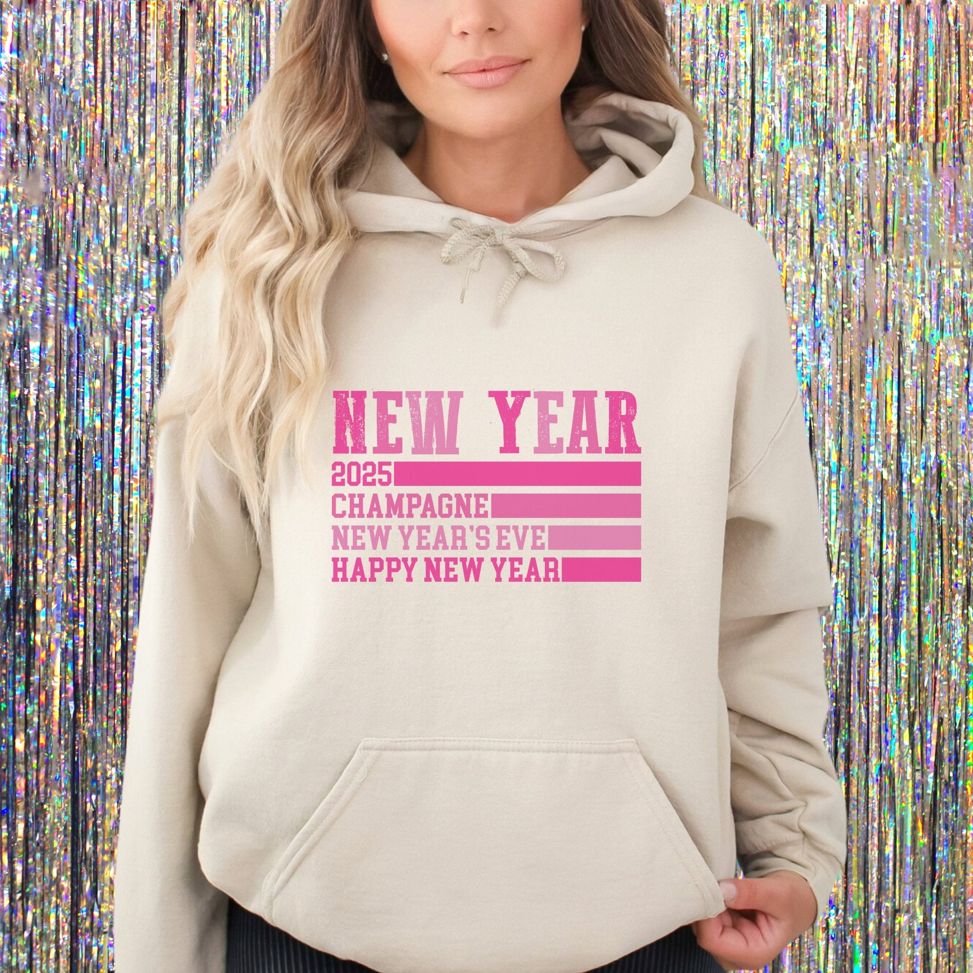 2025 Pink New Years Eve Women's Hoodie - Trendznmore