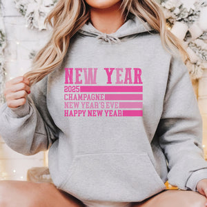 2025 Pink New Years Eve Women's Hoodie - Trendznmore