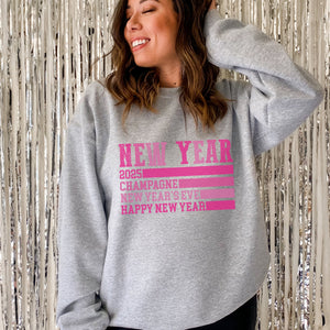 2025 Pink New Years Eve Women's Sweatshirt - Trendznmore