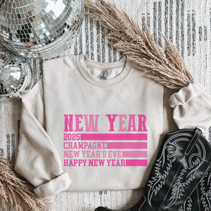 2025 Pink New Years Eve Women's Sweatshirt - Trendznmore