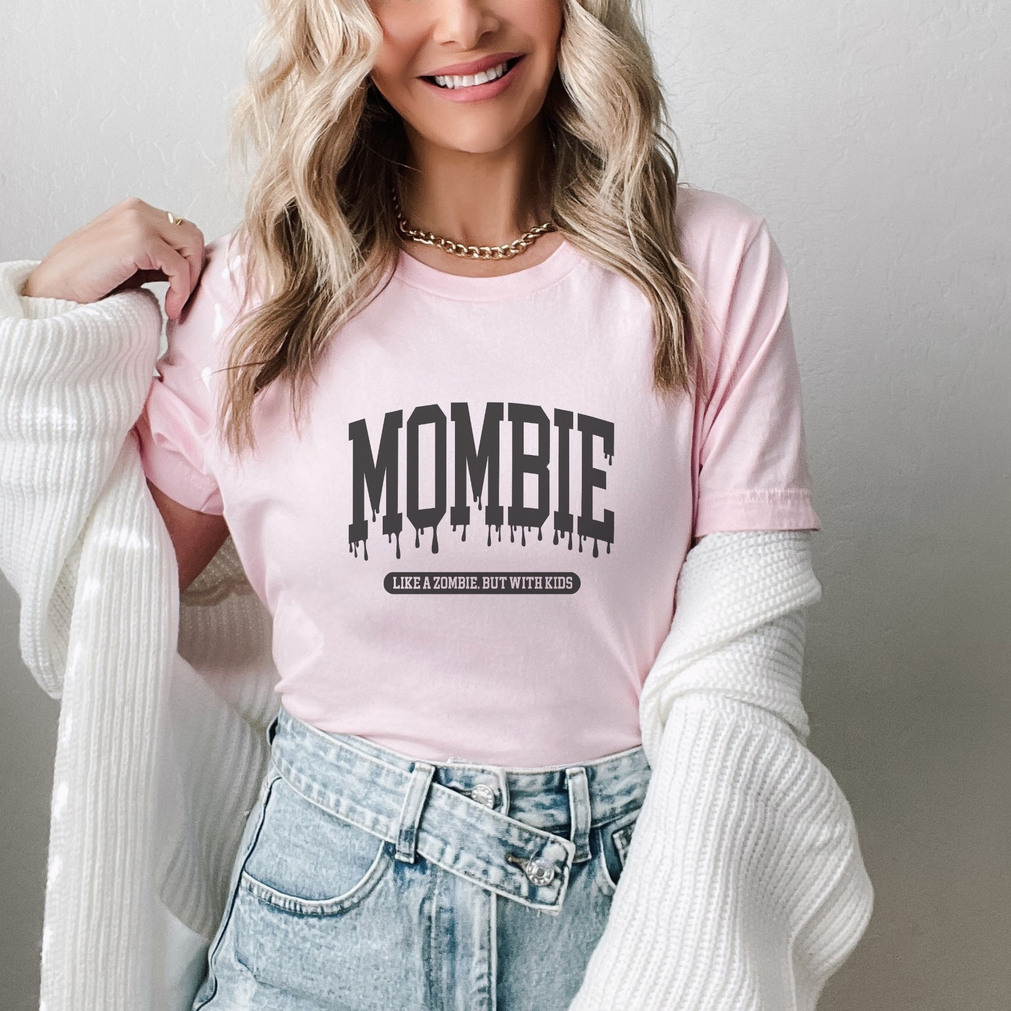 Mombie Halloween Graphic T-Shirt