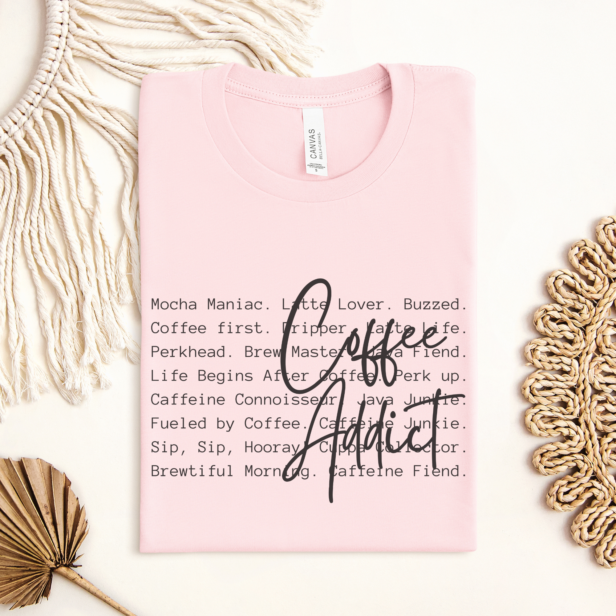 Funny Coffee Addict Definition Graphic T-Shirt