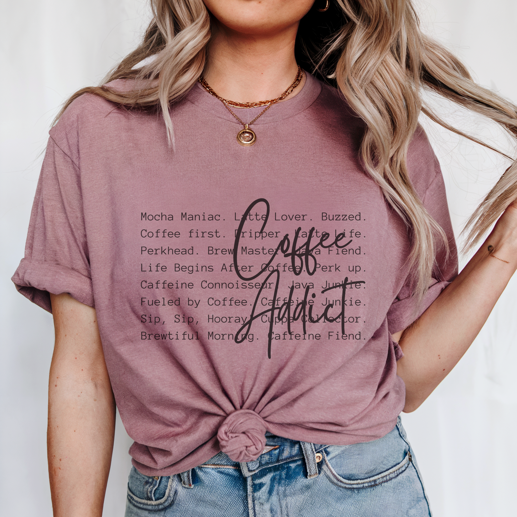 Funny Coffee Addict Definition Graphic T-Shirt