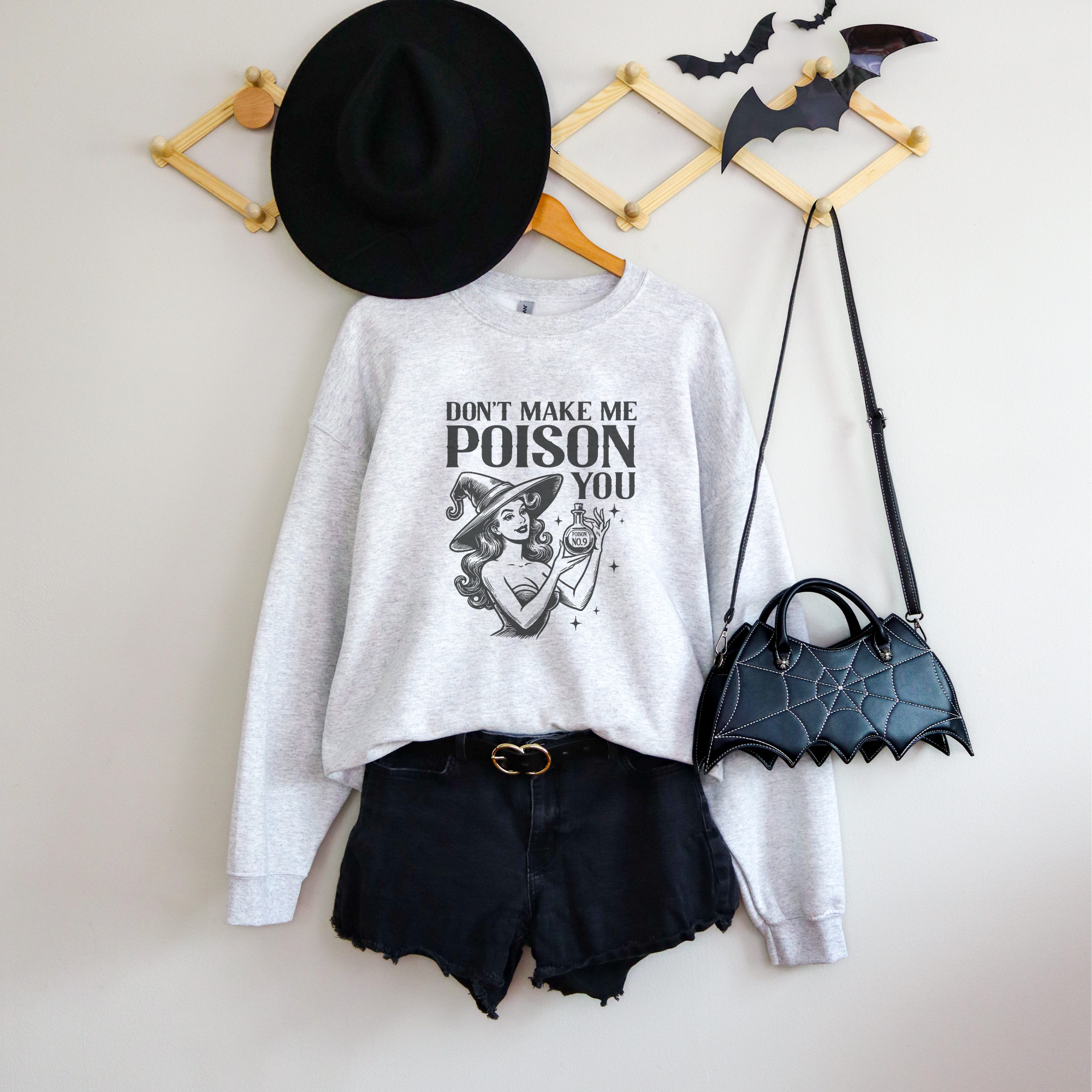 Don't Make Me Poison You Halloween Crewneck Sweatshirt