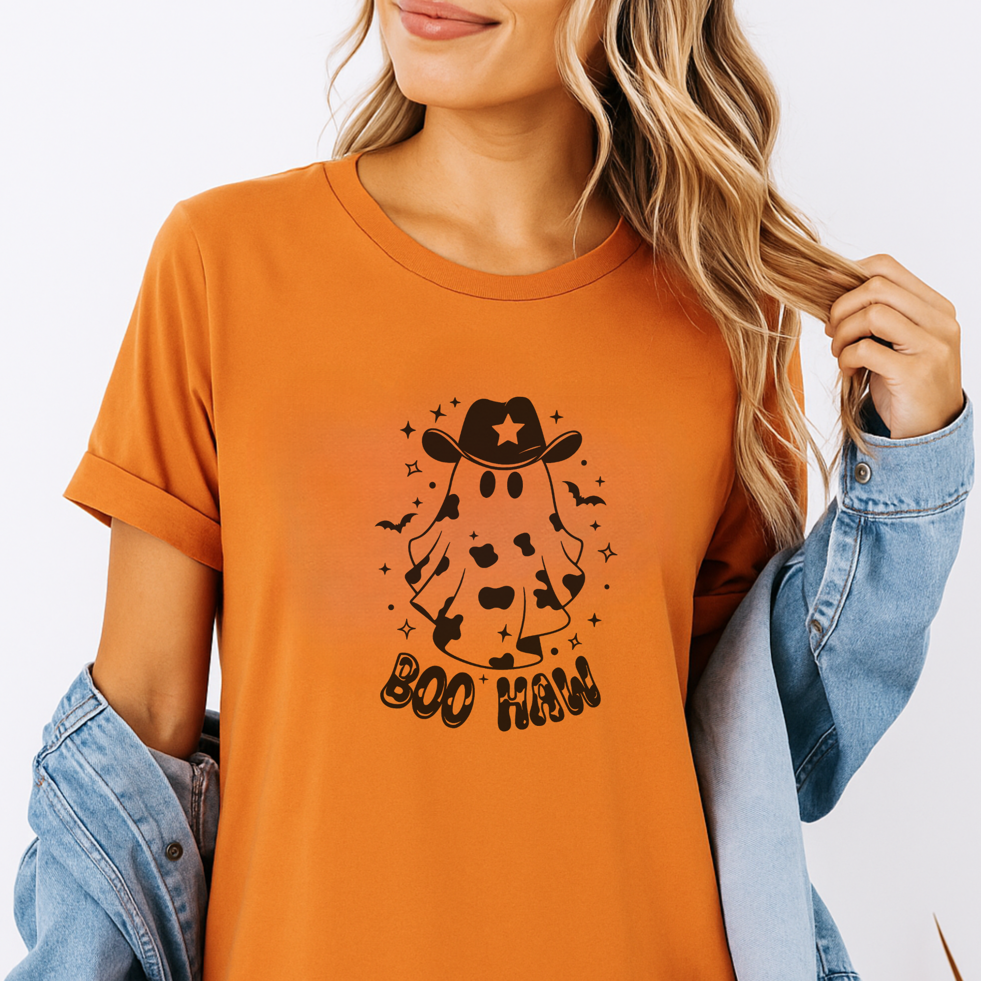 Boo Haw Halloween Graphic T-Shirt