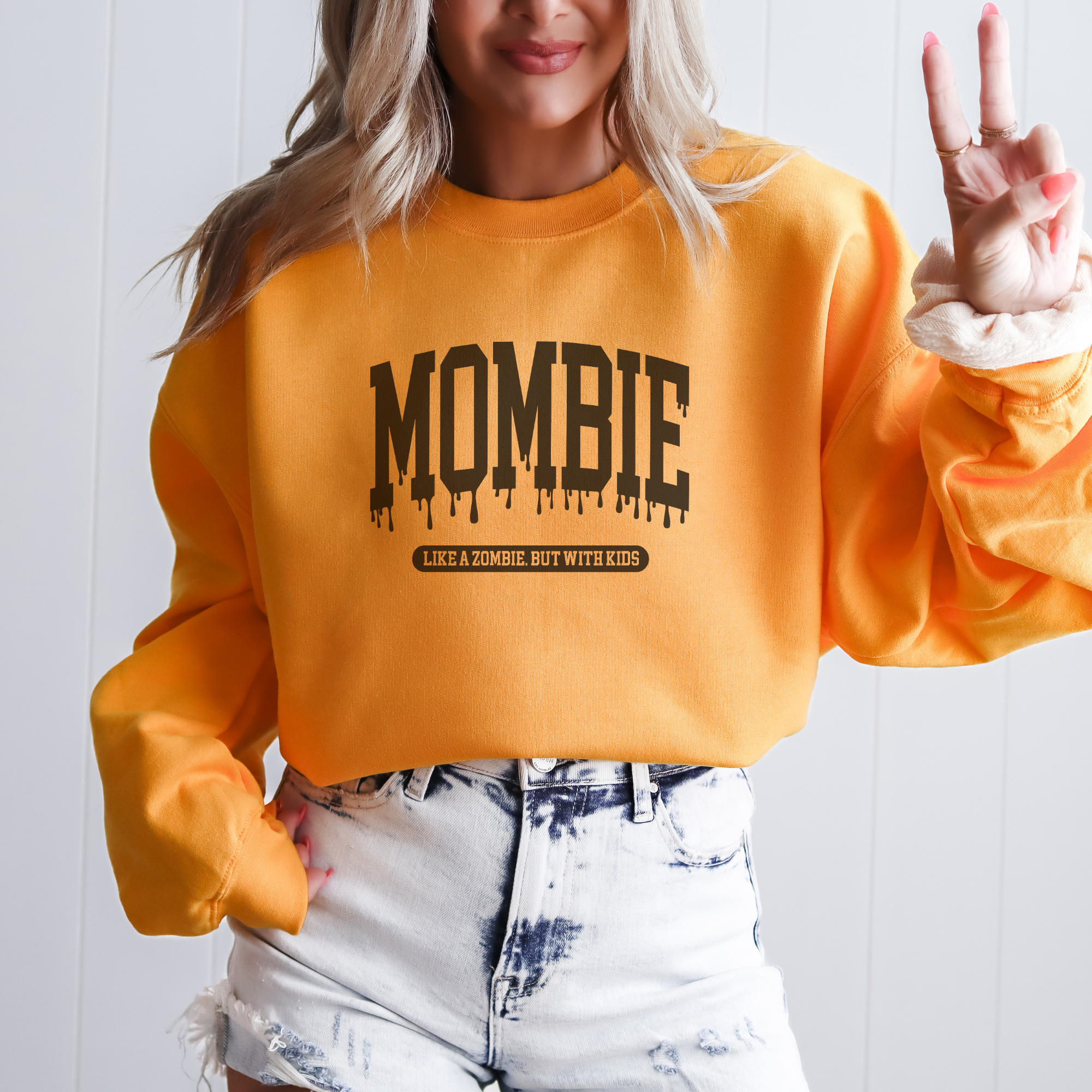 Mombie Halloween Crewneck Sweatshirt