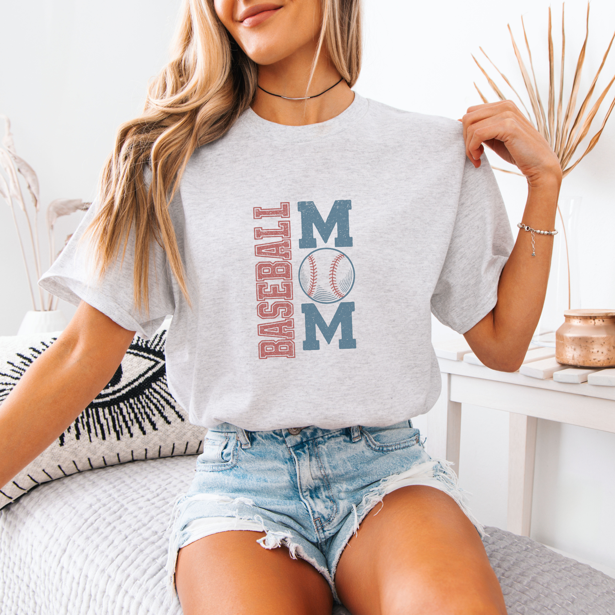 Throwback Baseball Mom Shirt