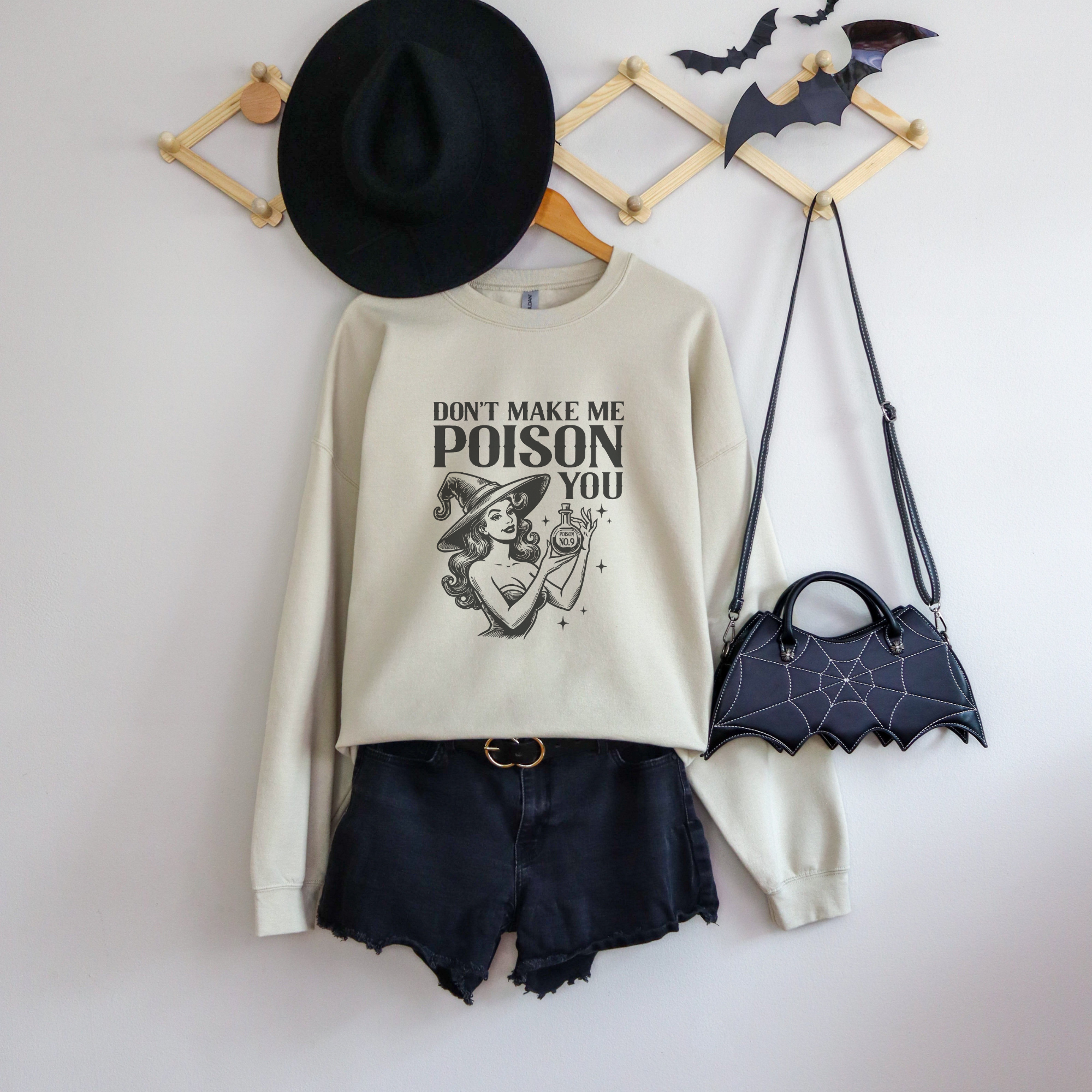 Don't Make Me Poison You Halloween Crewneck Sweatshirt