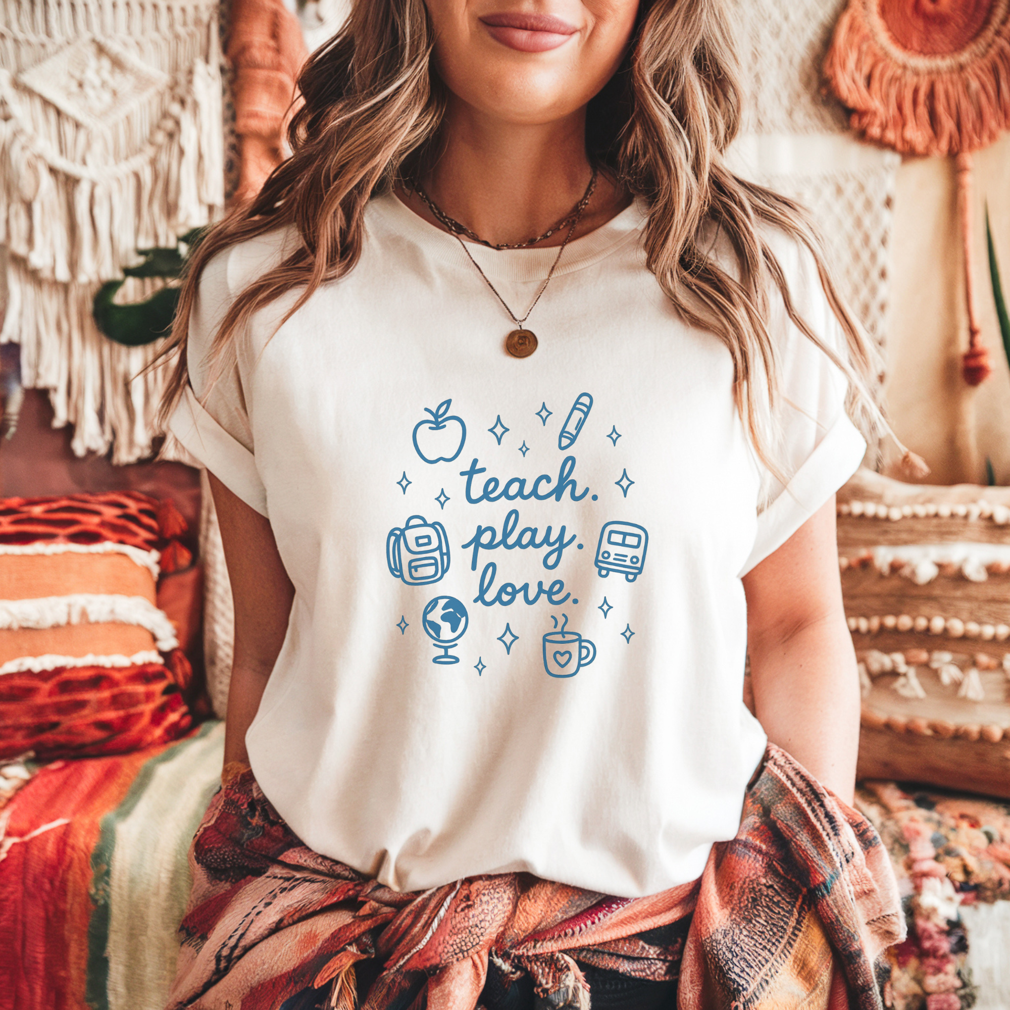 Teach. Play. Love. Graphic T-Shirt