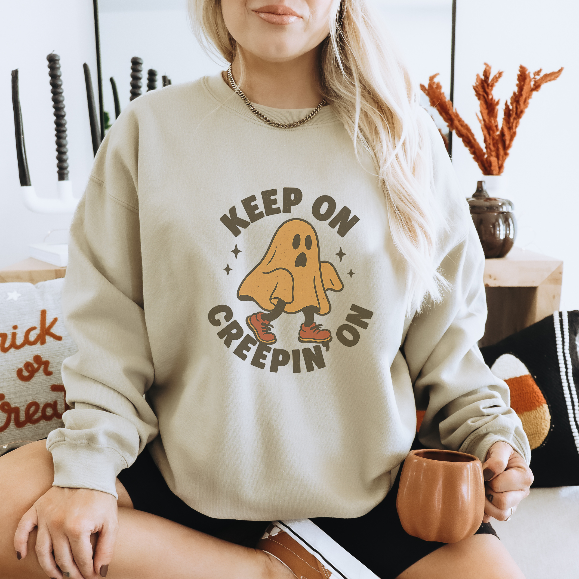 Keep On Creepin On Halloween Women's Sweatshirt