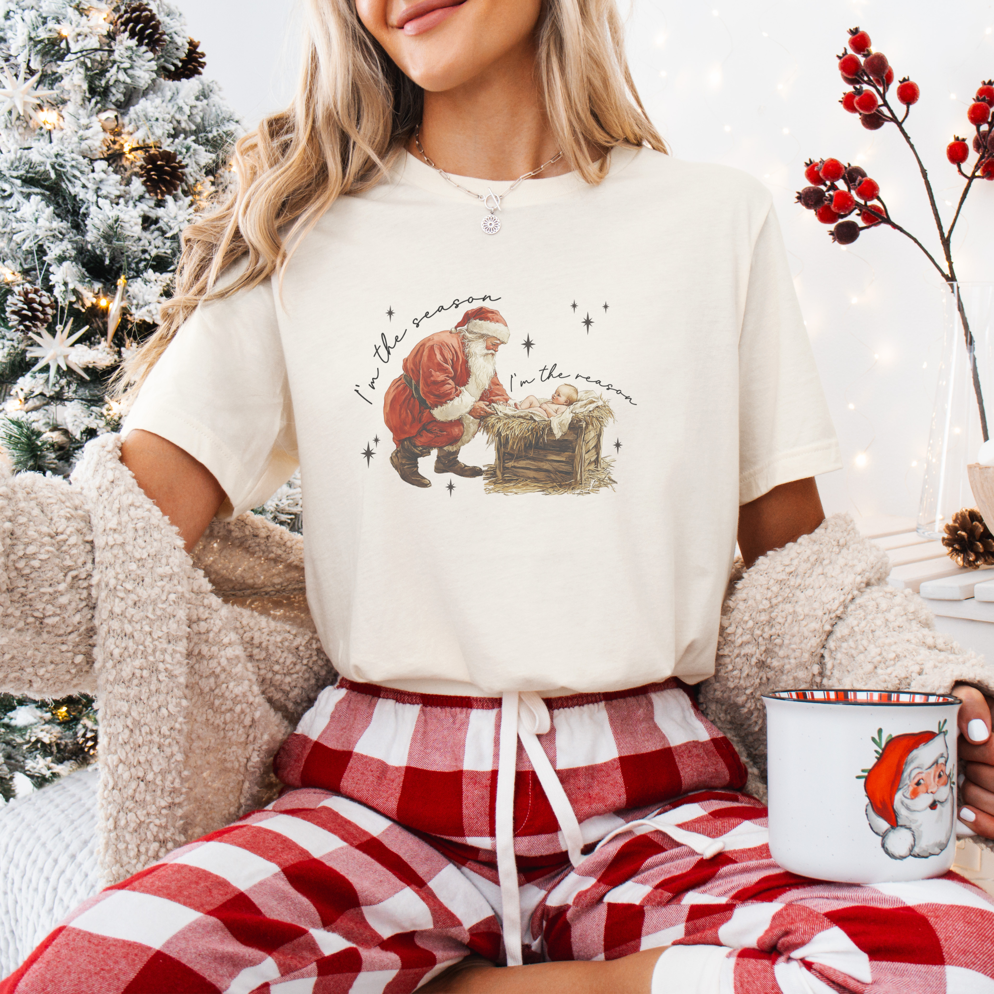 Christmas Baby Jesus Women's Graphic T-Shirt