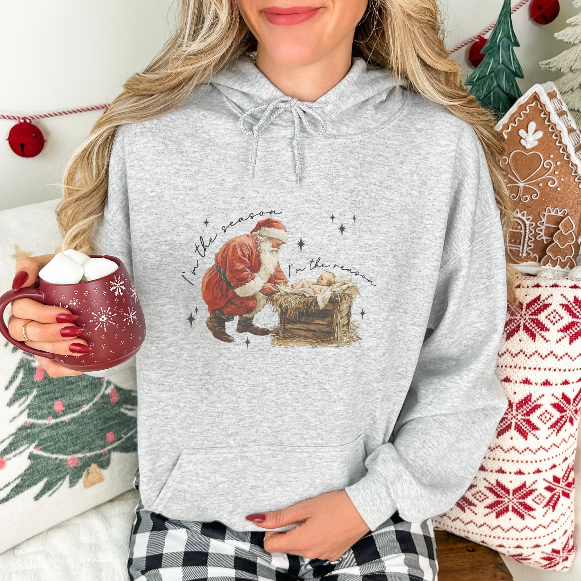Christmas Baby Jesus Women's Graphic Hoodie