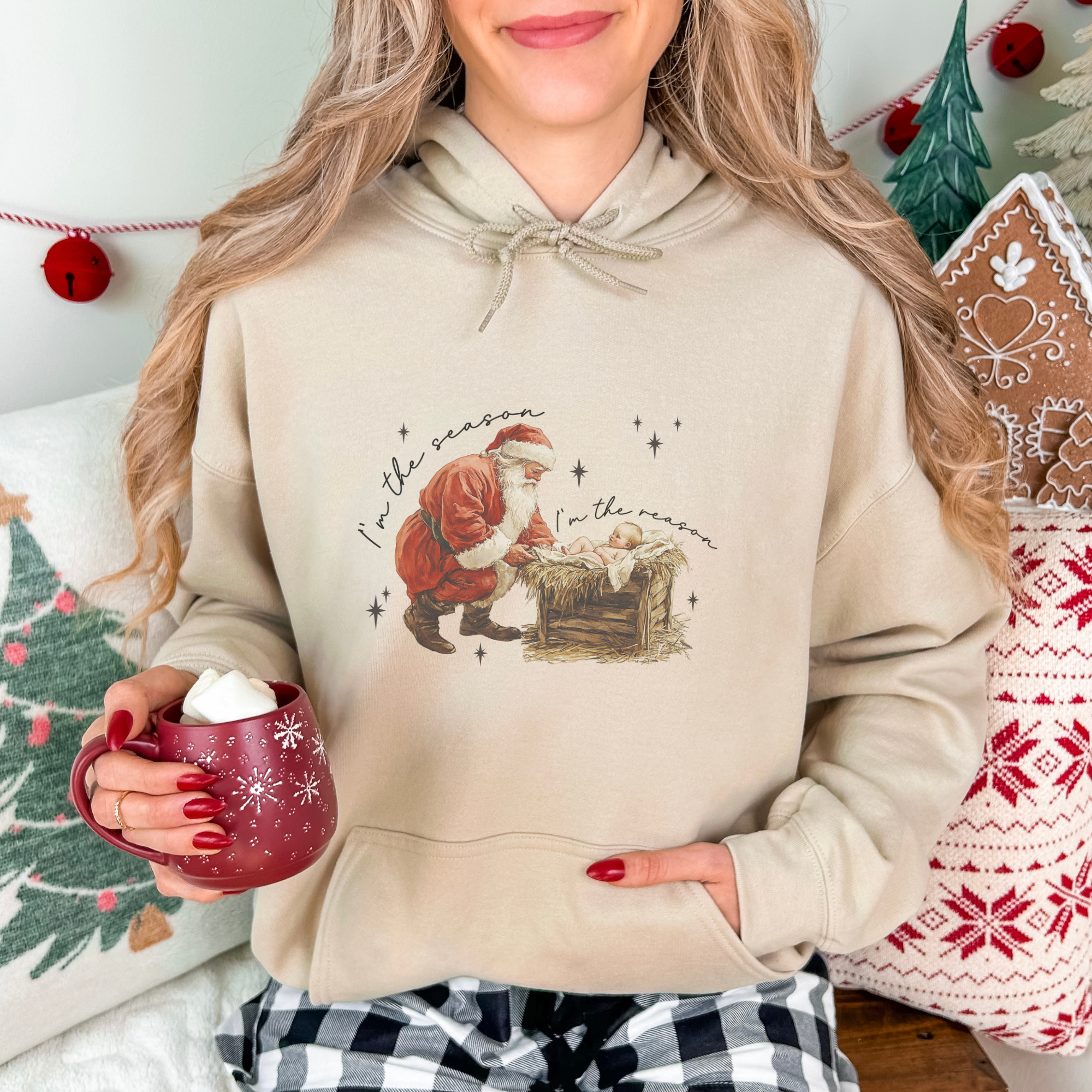 Christmas Baby Jesus Women's Graphic Hoodie