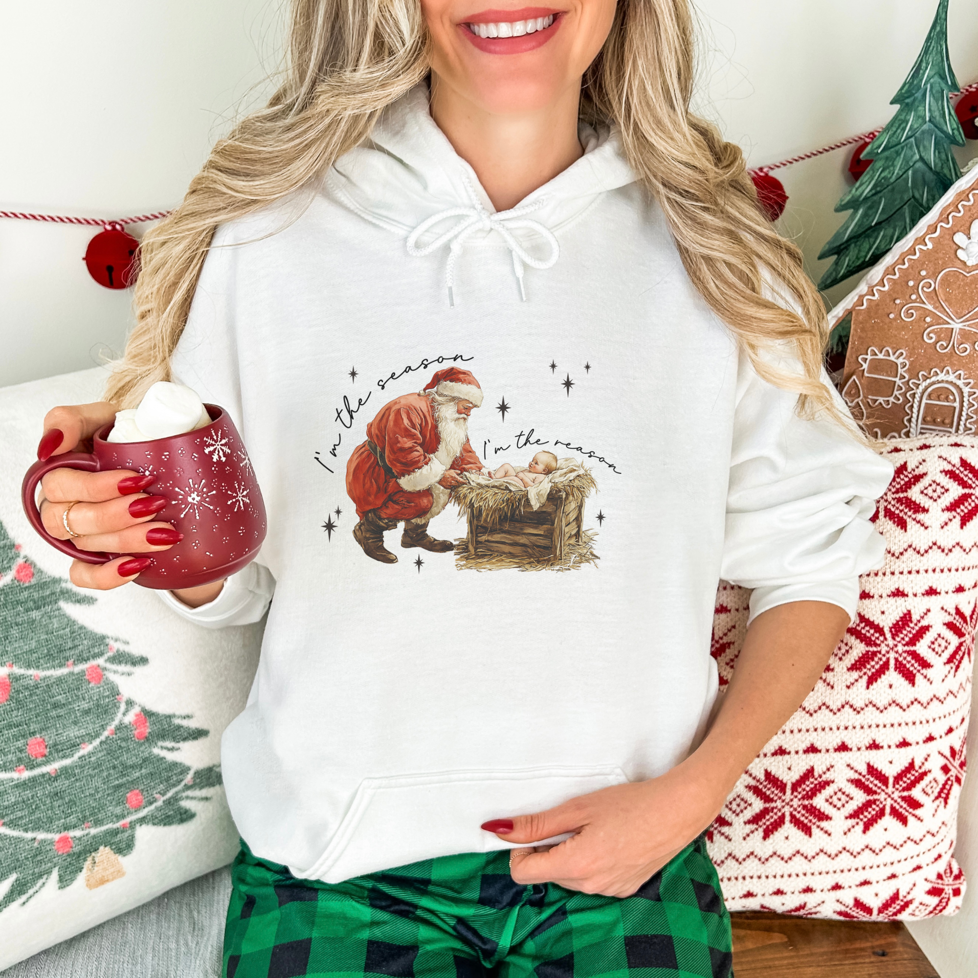 Christmas Baby Jesus Women's Graphic Hoodie