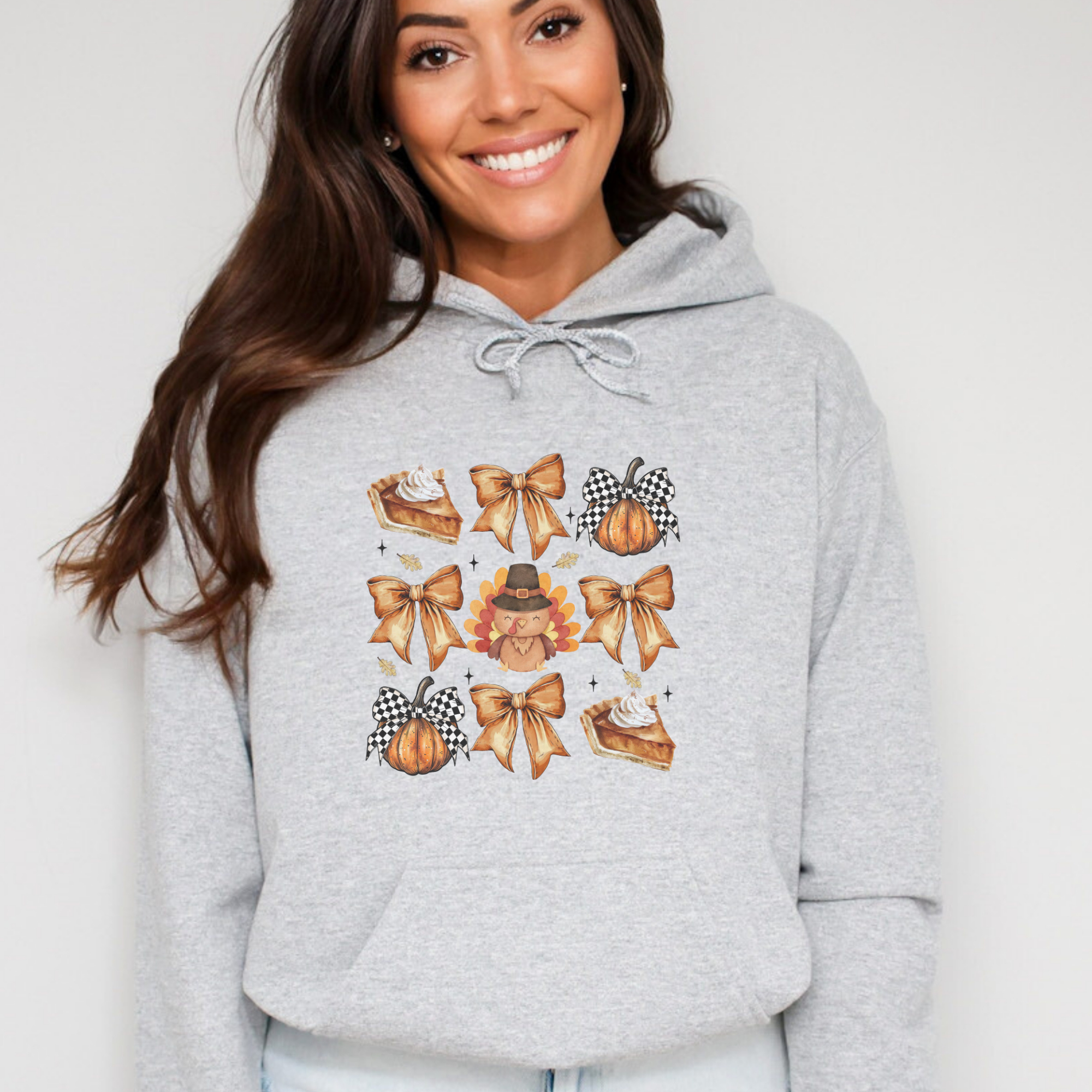 Coquette Turkey Fall Graphic Hoodie