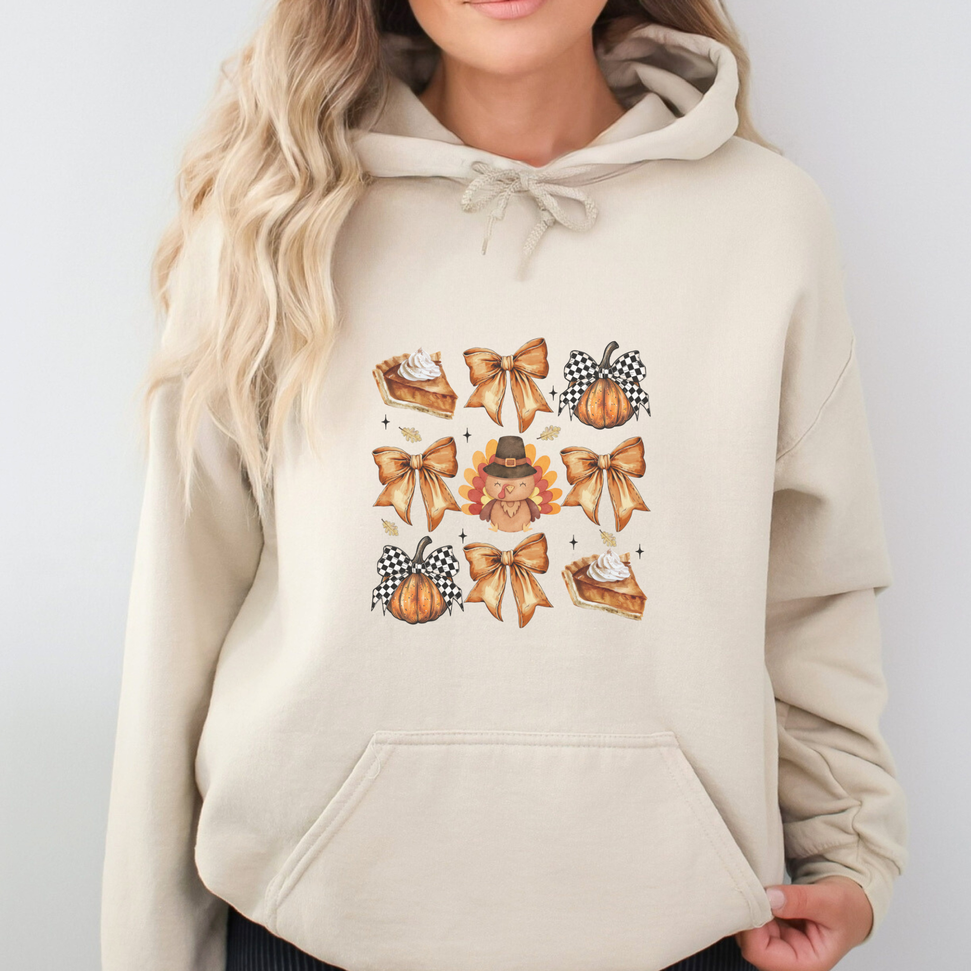 Coquette Turkey Fall Graphic Hoodie