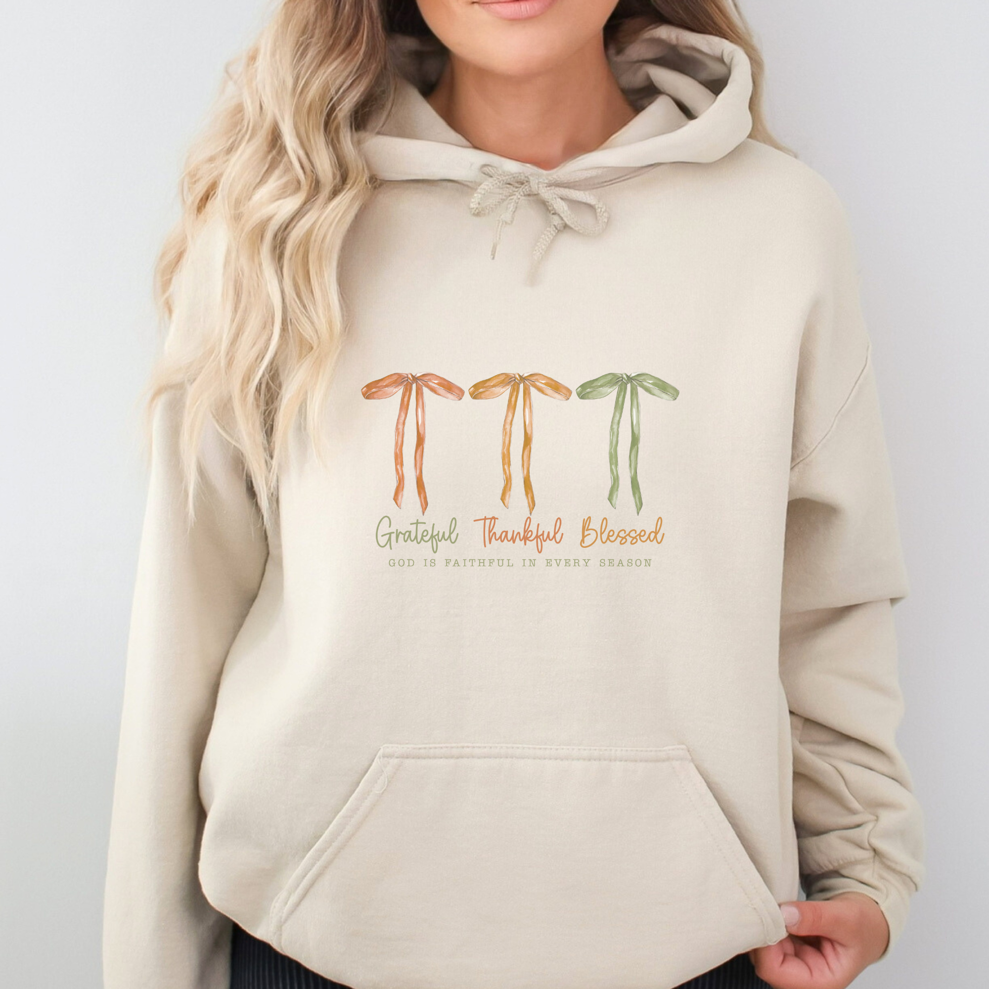 Grateful, Thankful Blessed Women's Graphic Hoodie