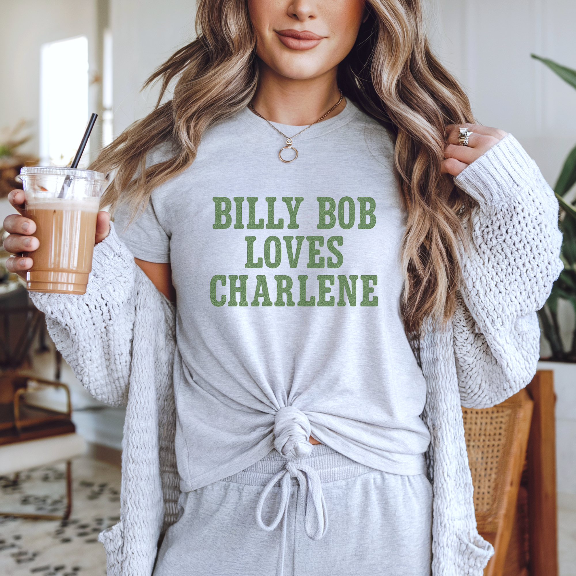 Billy Bob Loves Charlene Country Graphic Tee