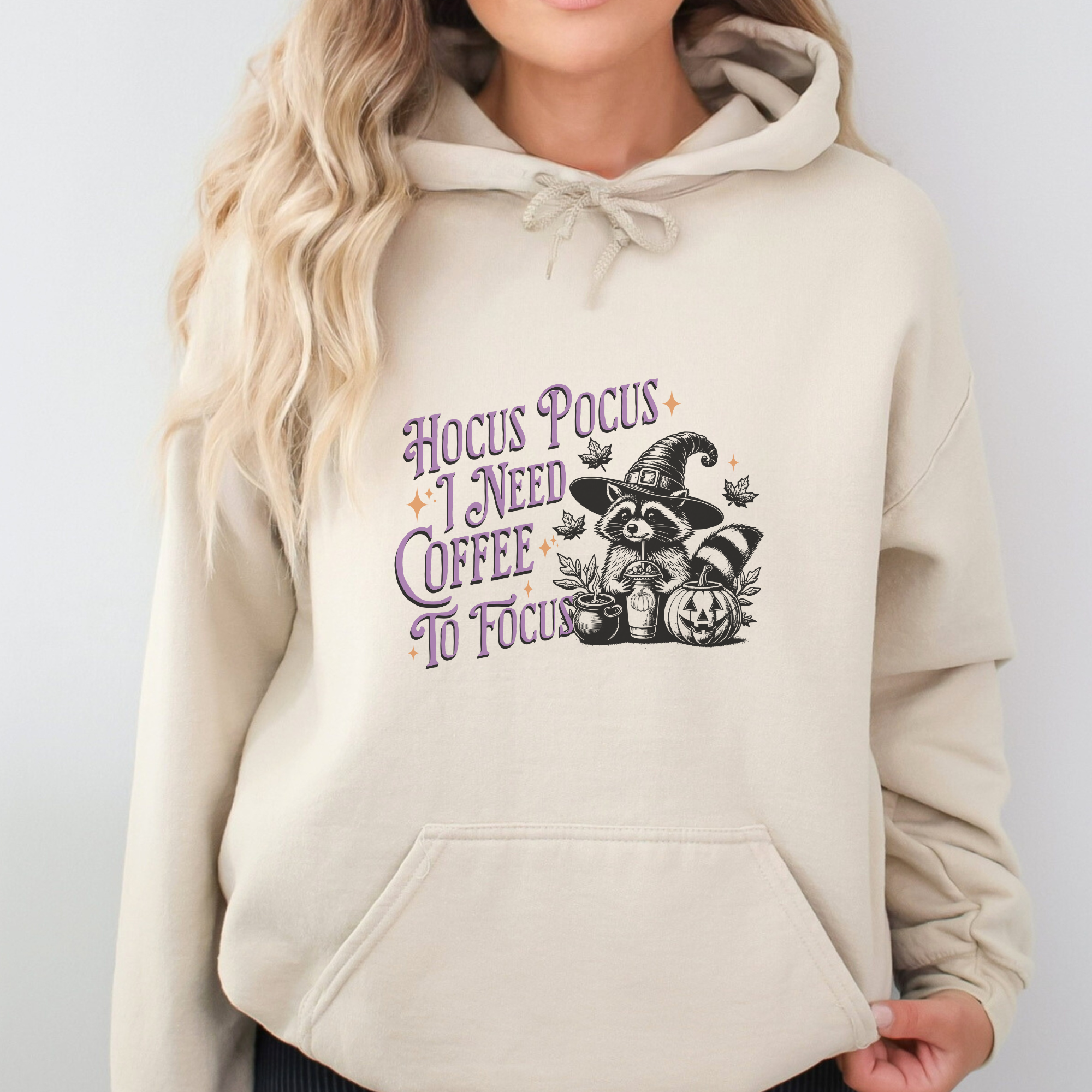 Hocus Pocus Coffee Halloween Graphic Hoodie