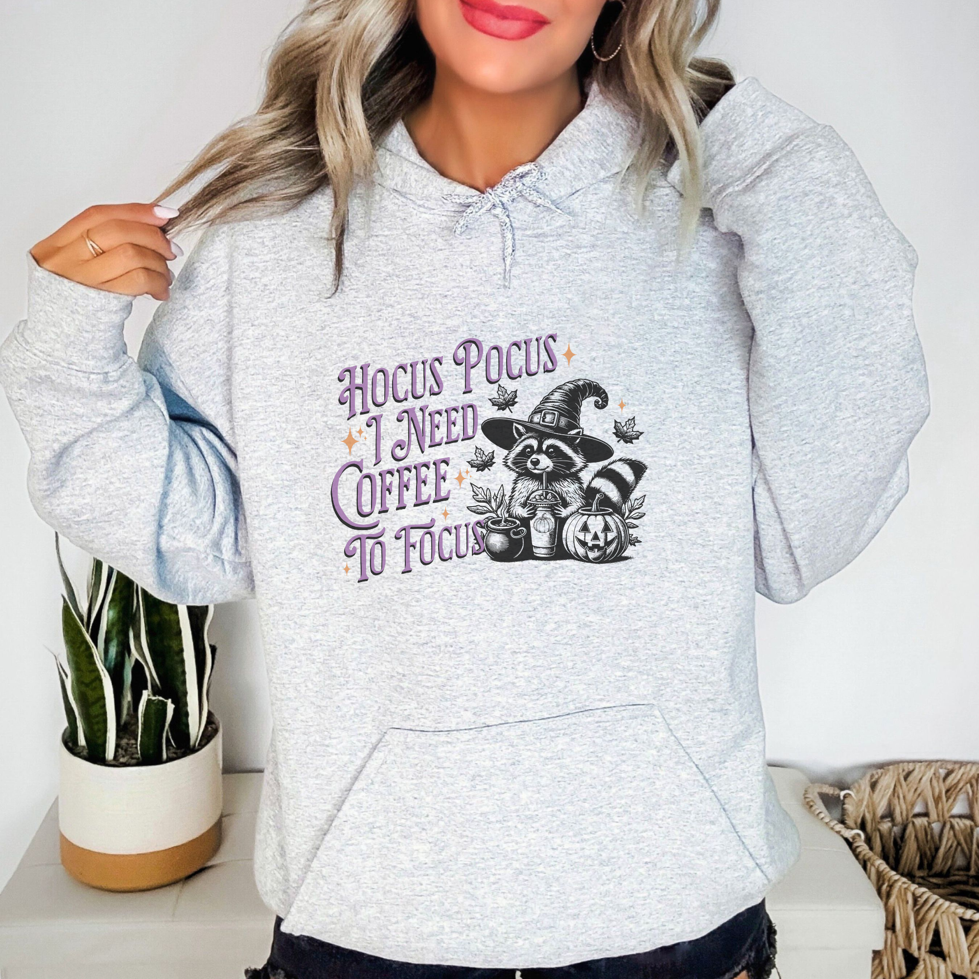 Hocus Pocus Coffee Halloween Graphic Hoodie