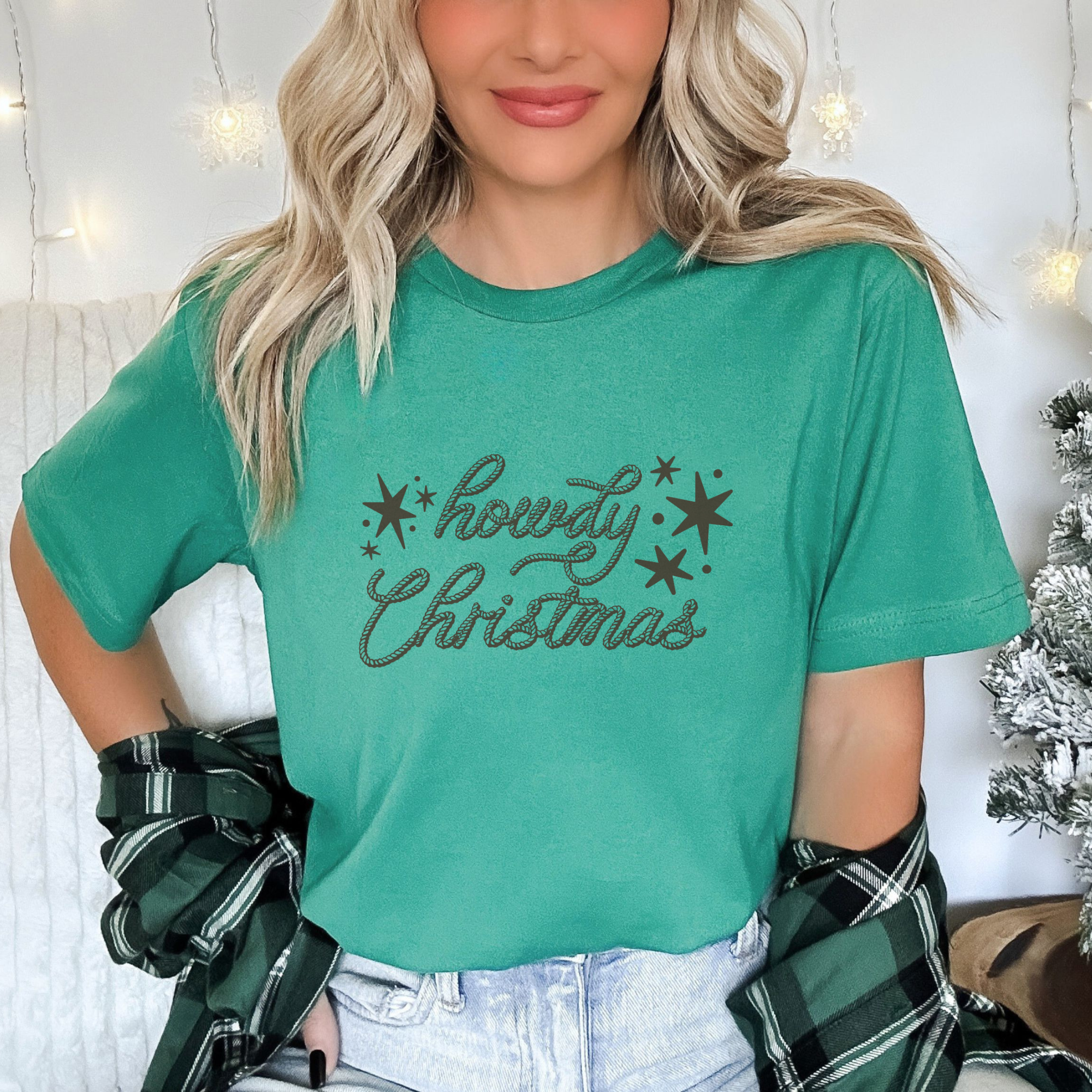 Howdy Christmas Western Women's Graphic T-Shirt