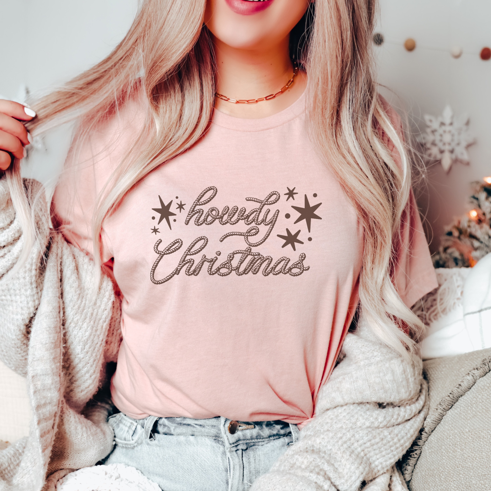 Howdy Christmas Western Women's Graphic T-Shirt