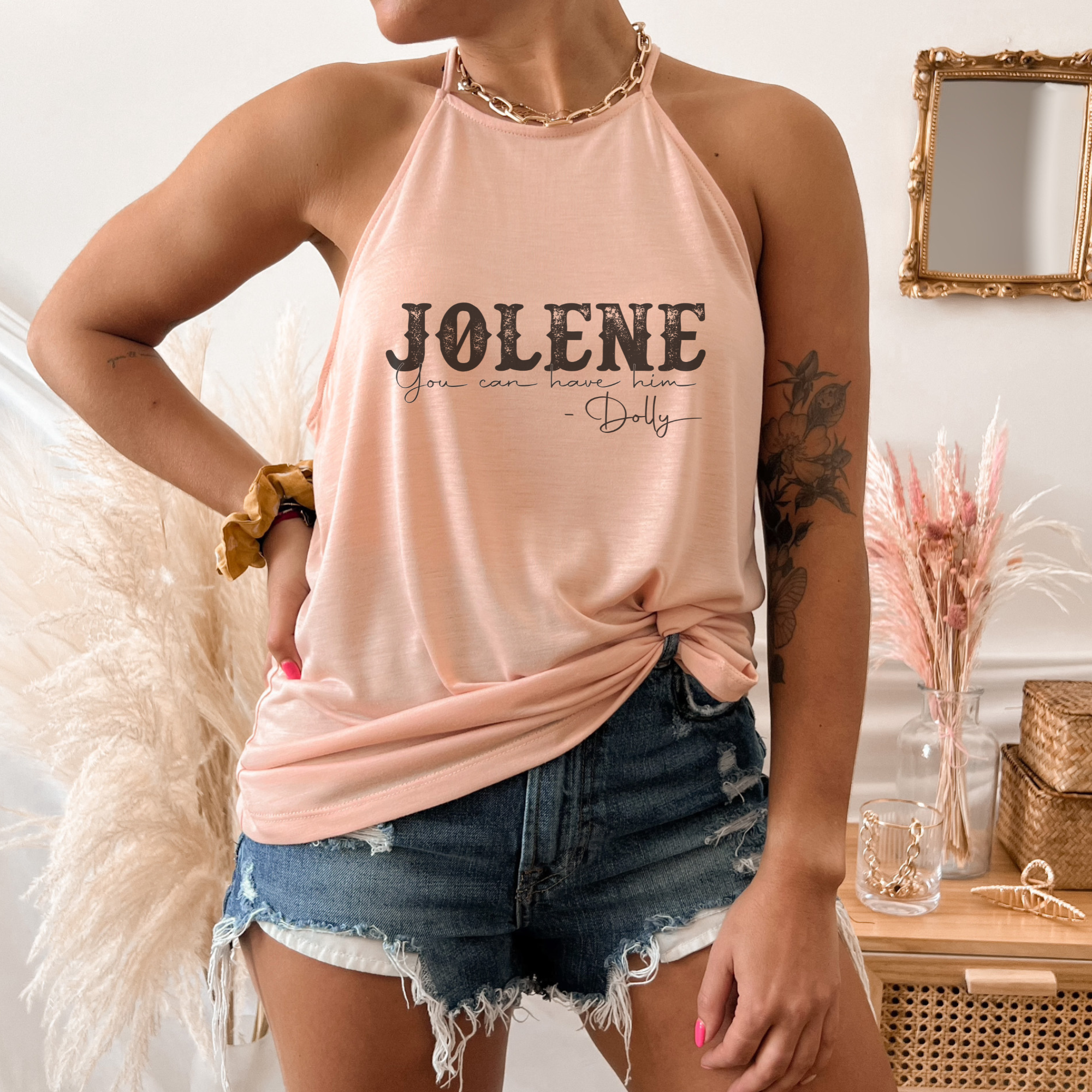 Jolene You Can Have Him Bella Canvas Flowy Tank Top