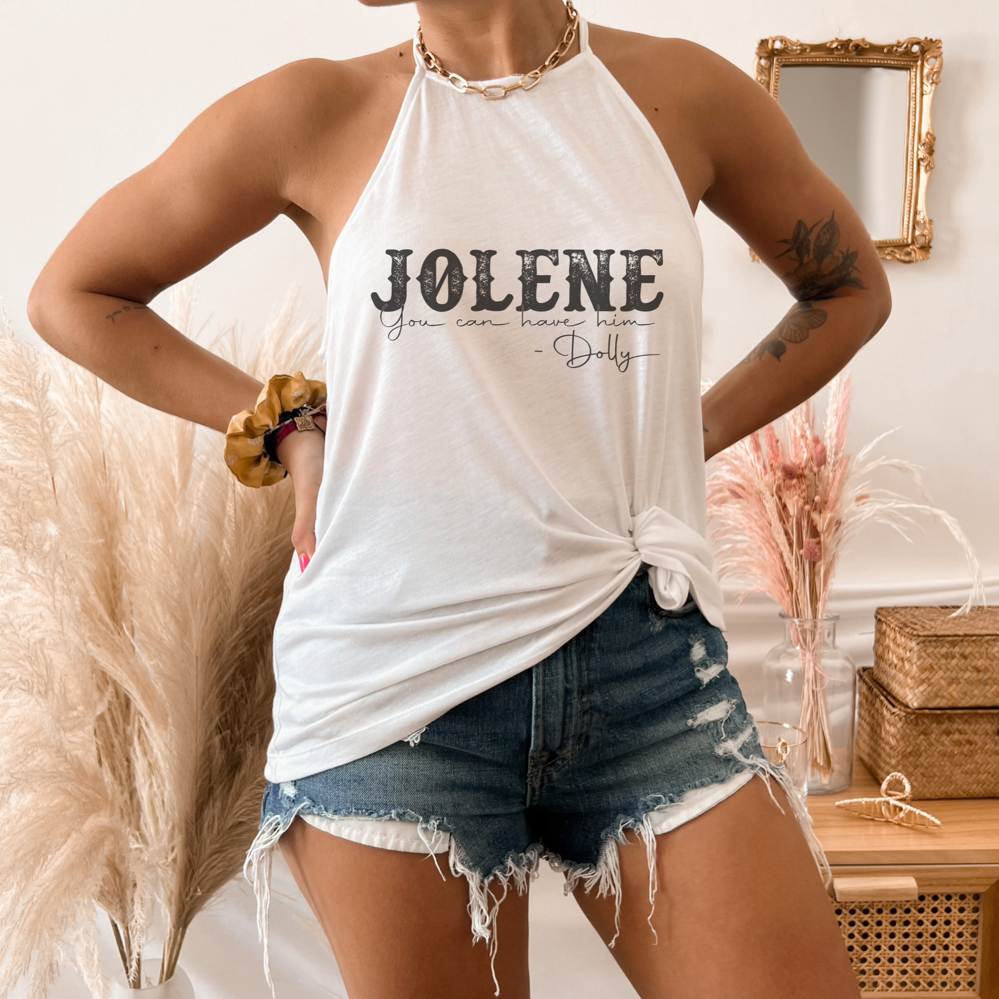 Jolene You Can Have Him Bella Canvas Flowy Tank Top