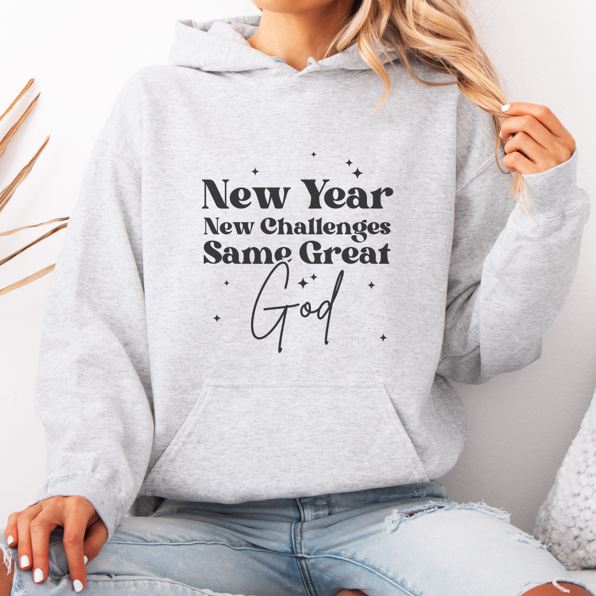 New Year New Challenges Inspirational Women's Hoodie