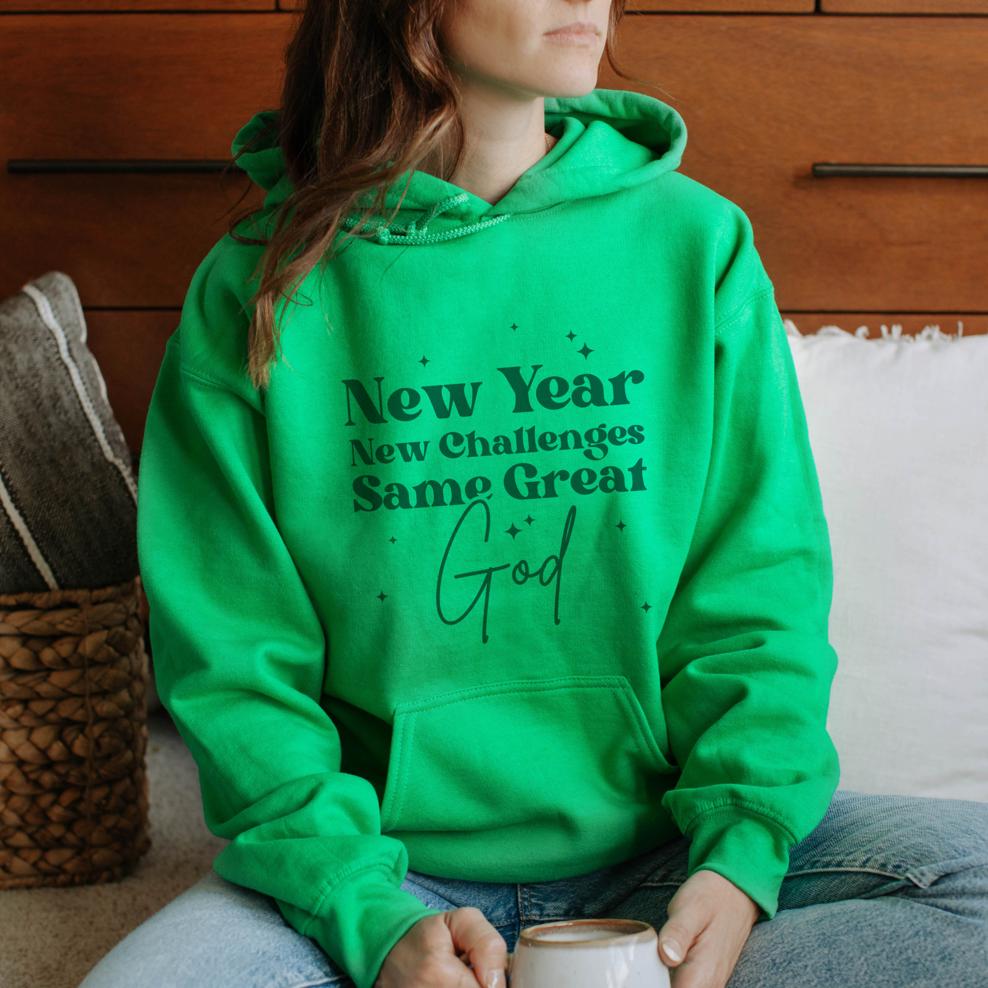 New Year New Challenges Inspirational Women's Hoodie