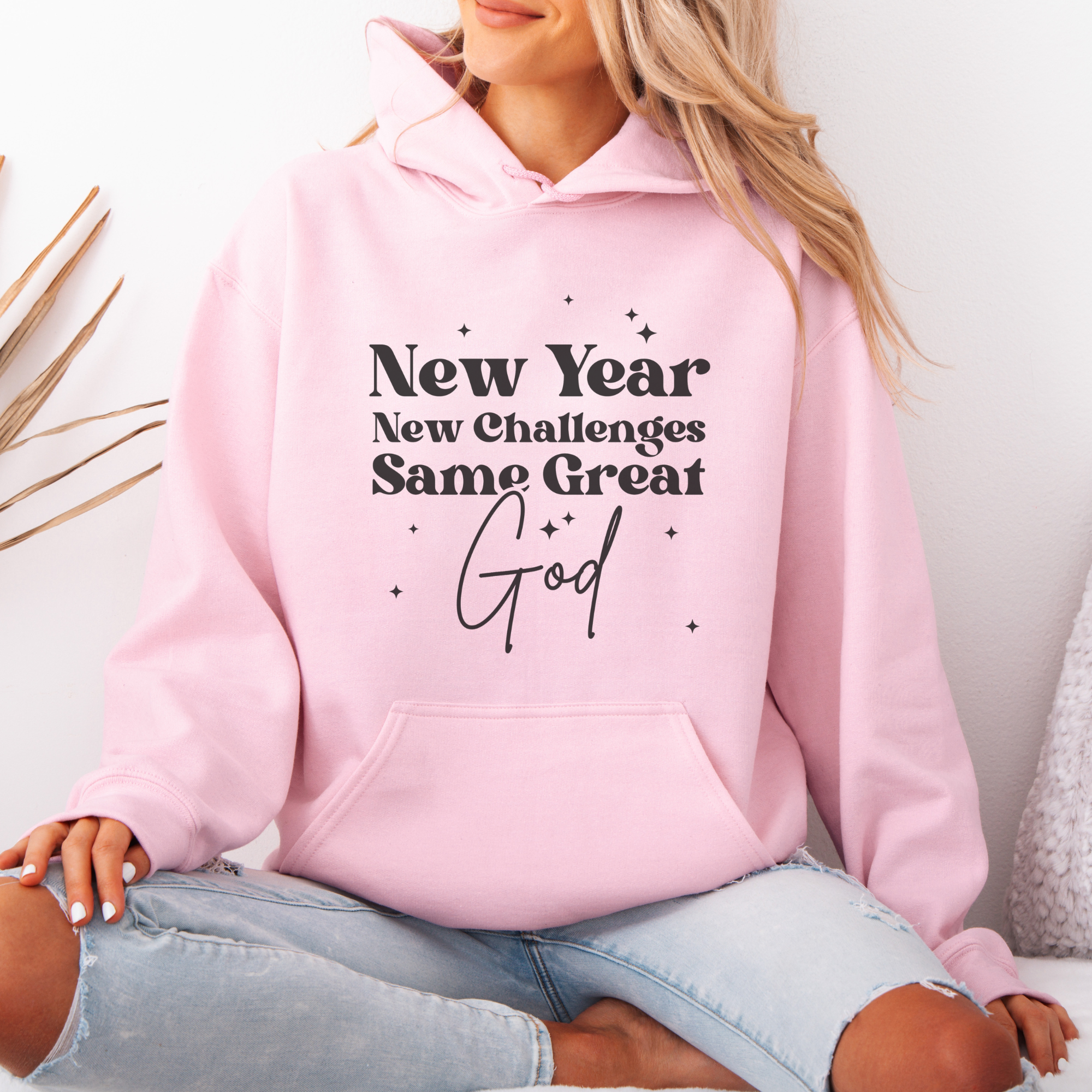 New Year New Challenges Inspirational Women's Hoodie