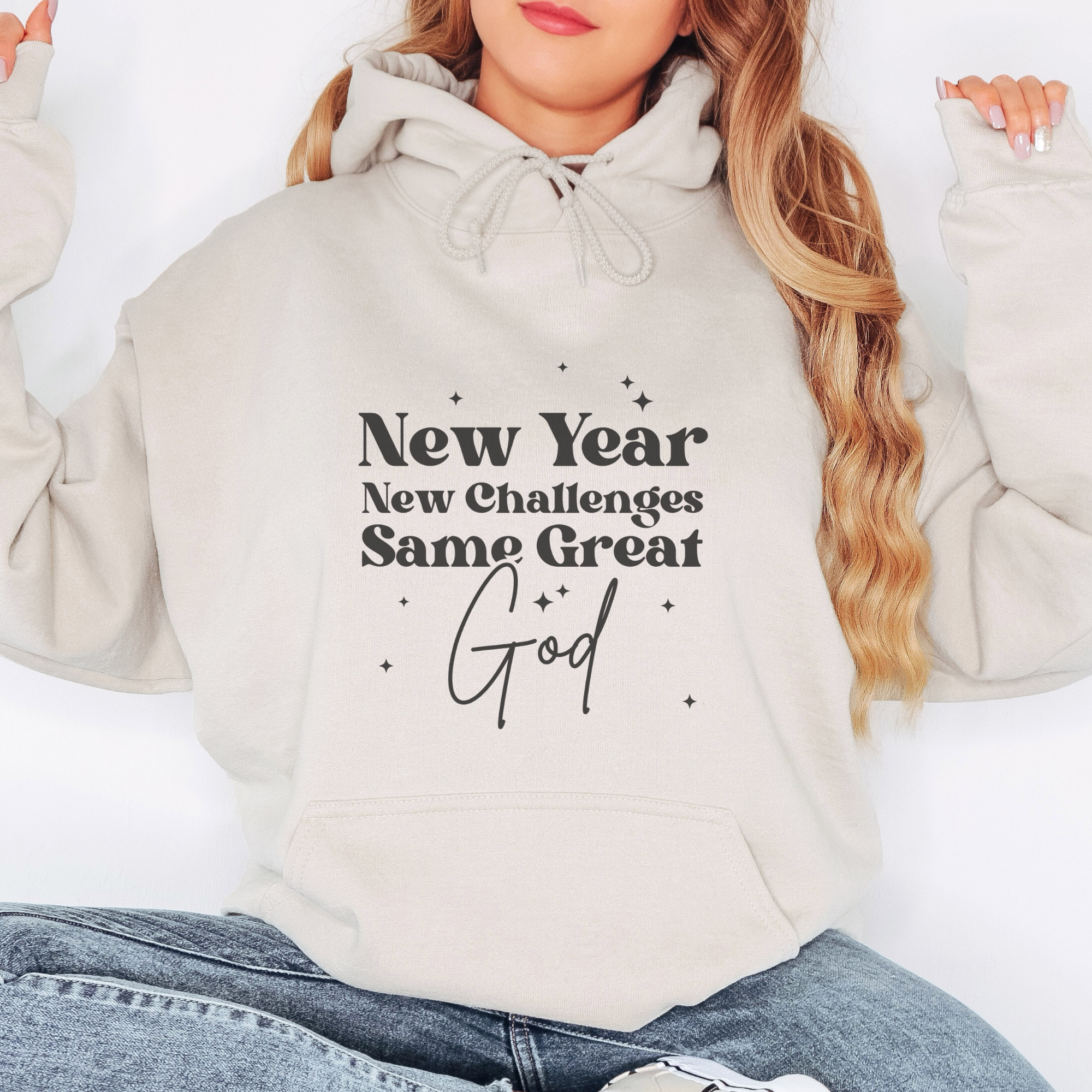 New Year New Challenges Inspirational Women's Hoodie