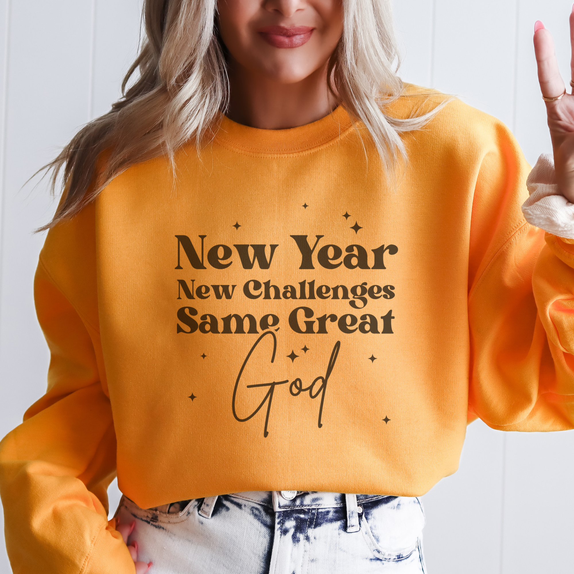 New Year New Challenges Inspirational Women's Sweatshirt