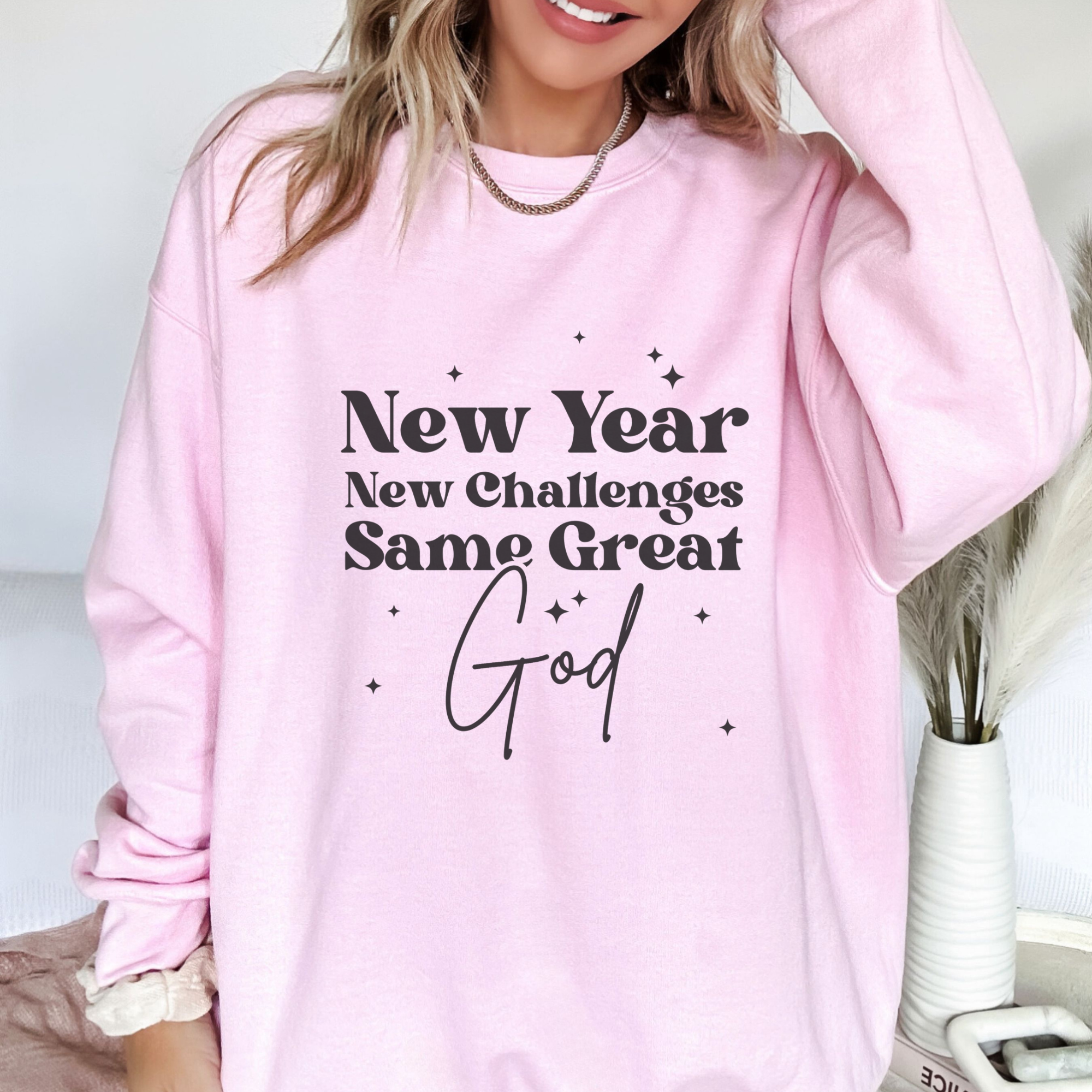 New Year New Challenges Inspirational Women's Sweatshirt