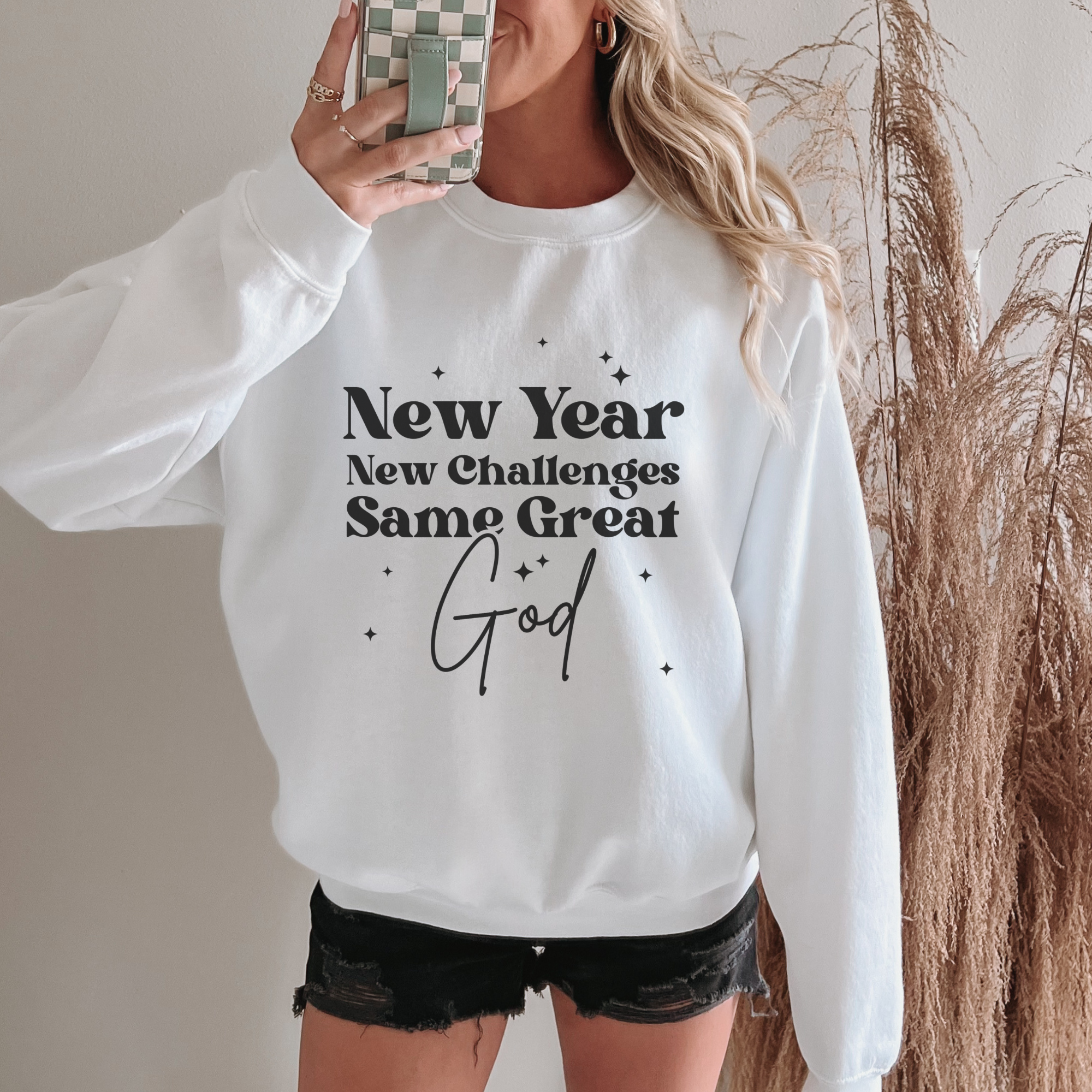 New Year New Challenges Inspirational Women's Sweatshirt