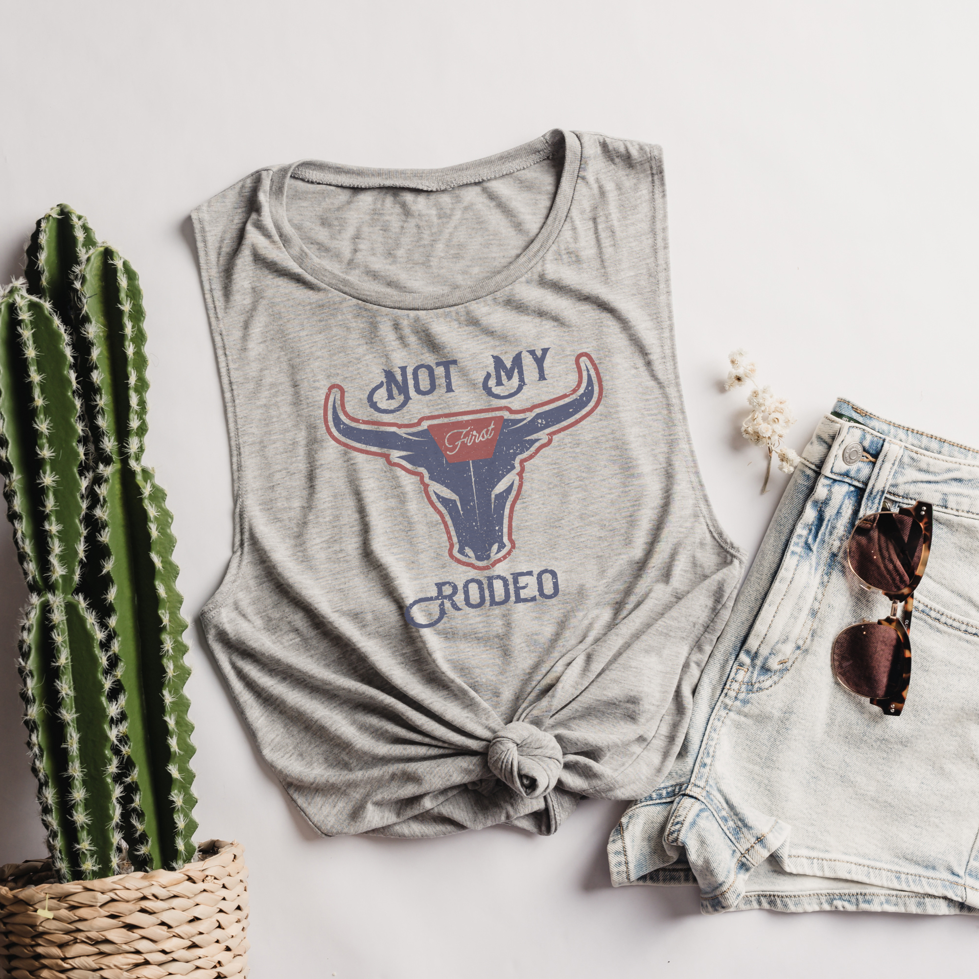 Not my First Rodeo Bella Canvas Muscle Tank Top
