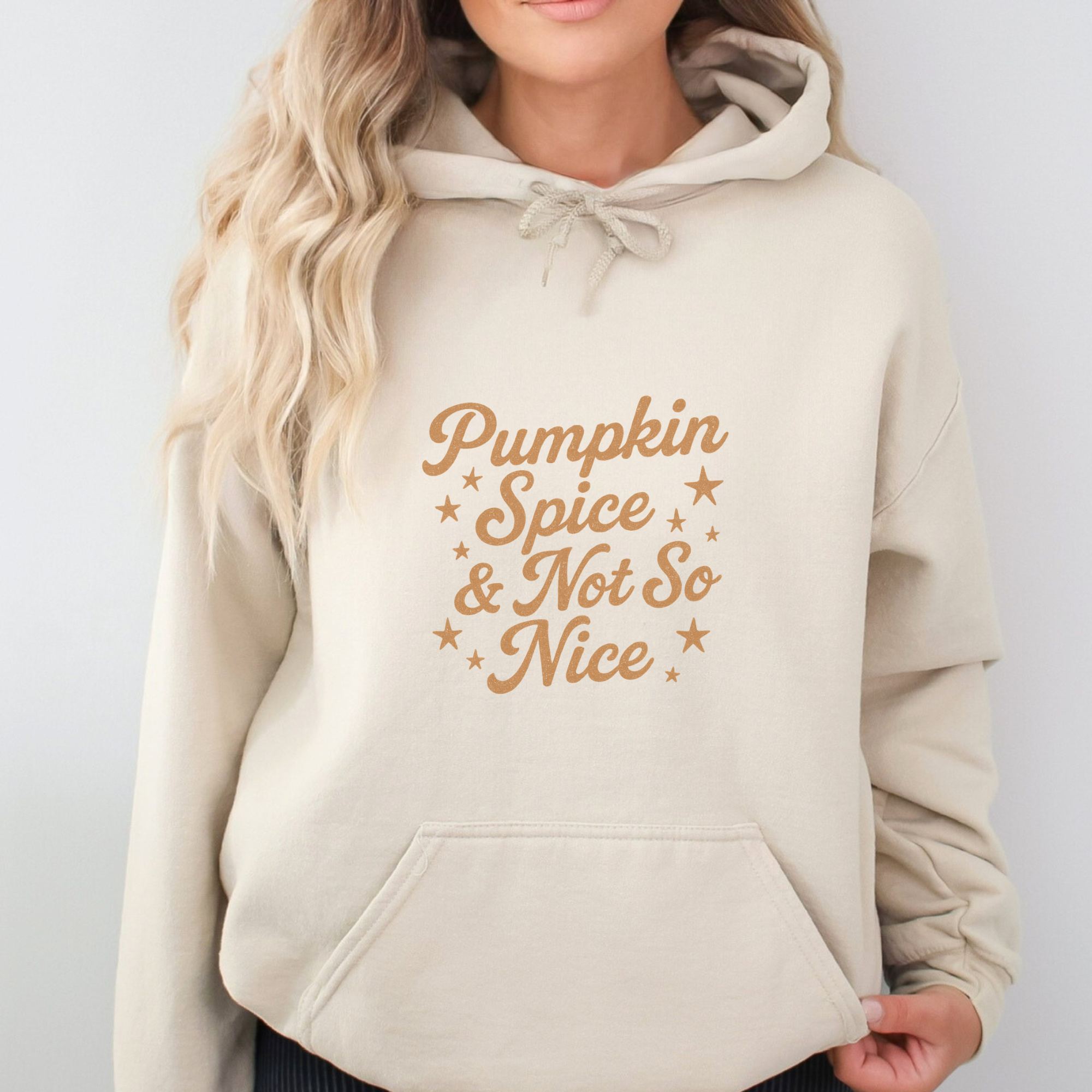 Pumpkin Spice & Not So Nice Fall Graphic Hoodie