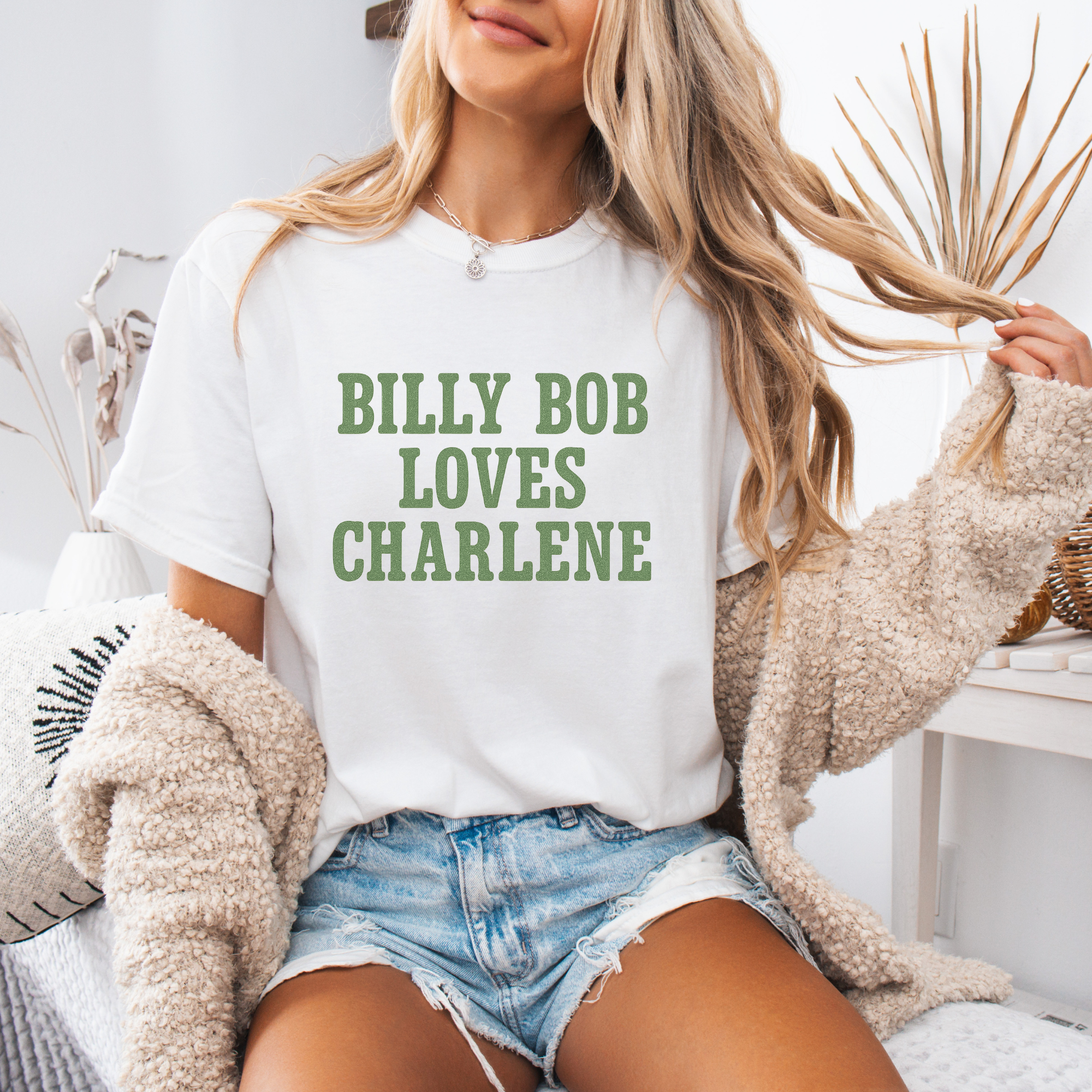 Billy Bob Loves Charlene Country Graphic Tee