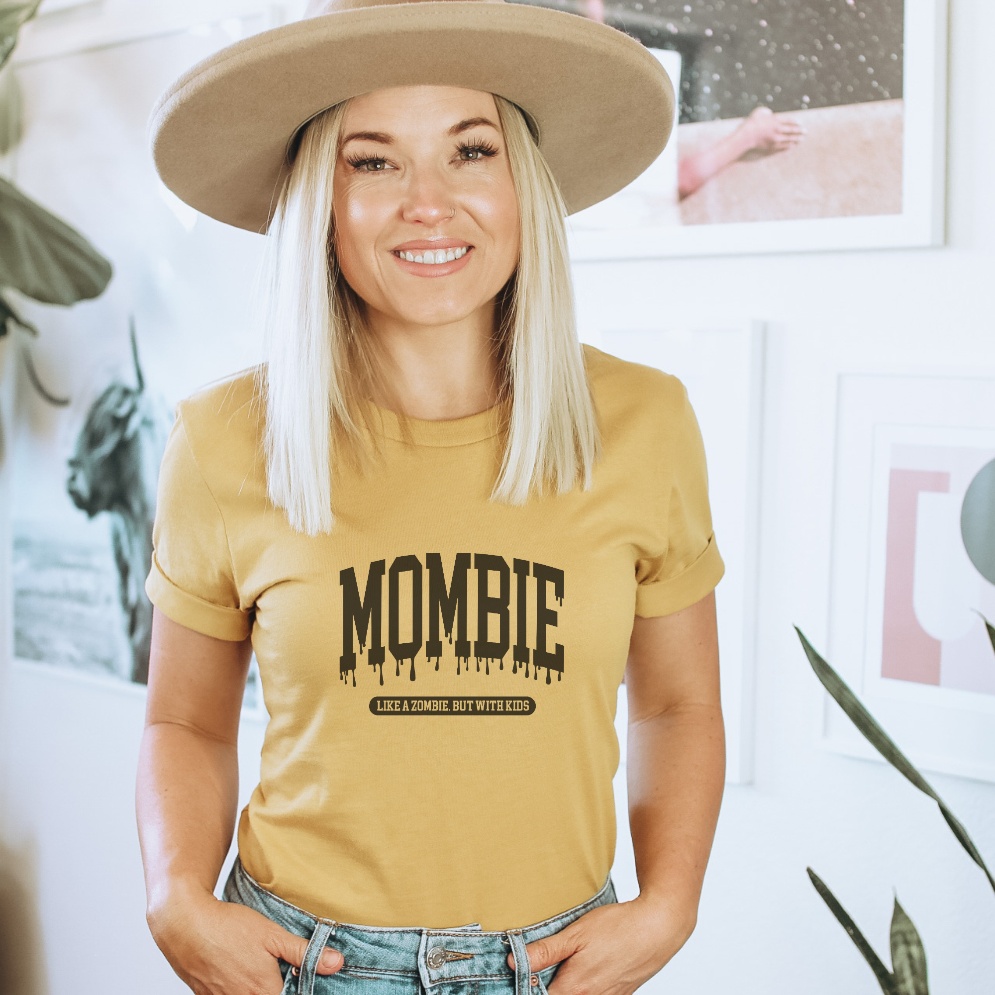 Mombie Halloween Graphic T-Shirt