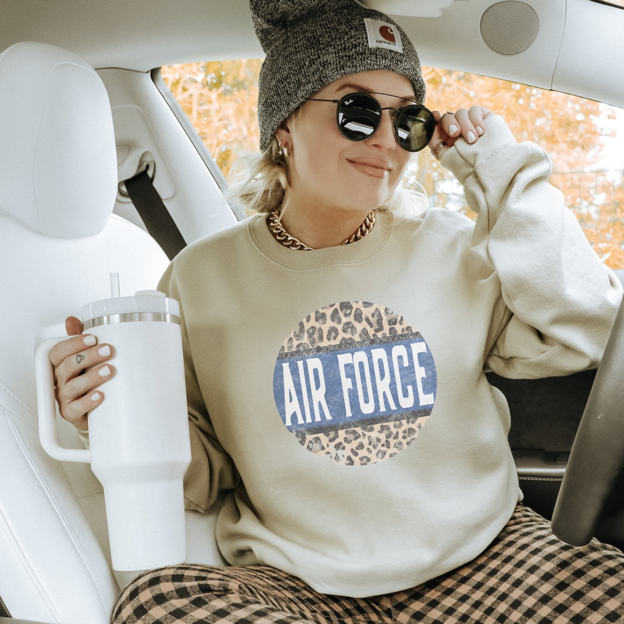 Air Force Cheetah Crewneck Sweatshirt - Trendznmore