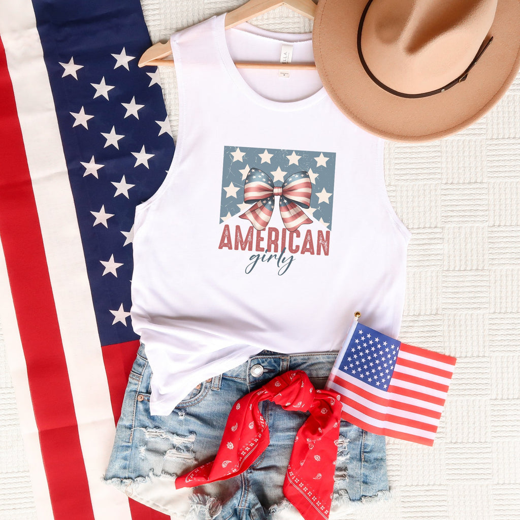 American Girly Bella Canvas Muscle Tank Top - Trendznmore