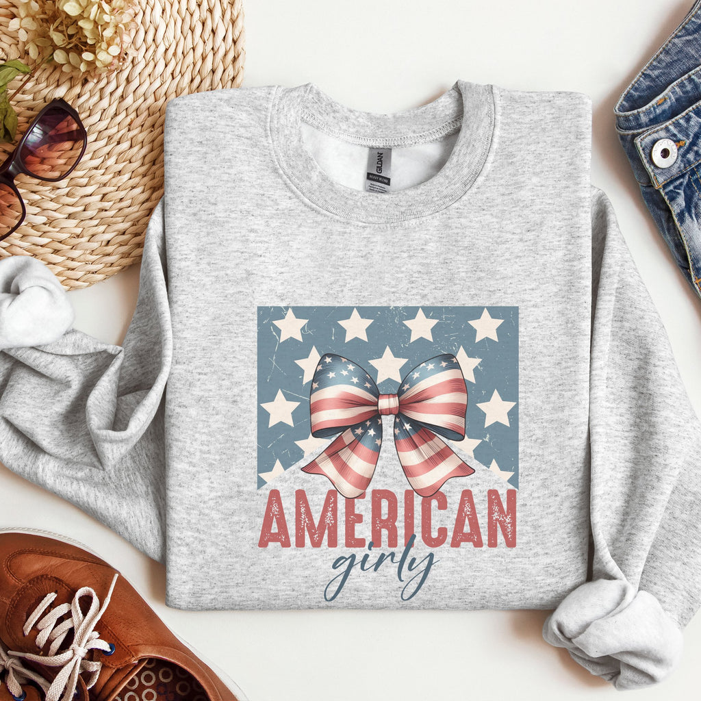 American Girly Crewneck Sweatshirt - Trendznmore